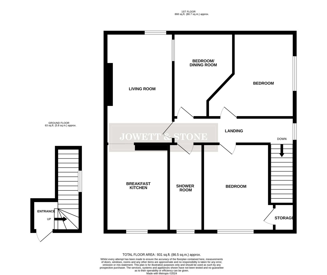 12, The Cross, Leicester floorplan