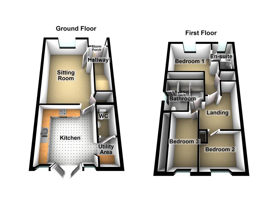 6 Braeburn Court, Bretforton Road, Badsey floorplan