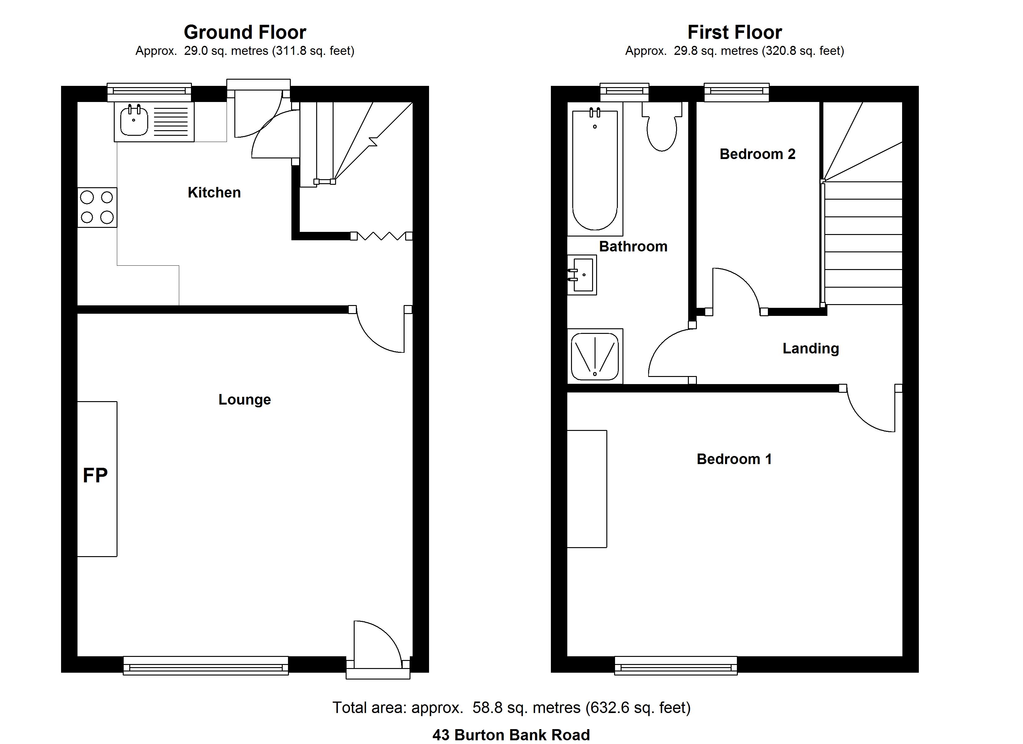 2 Bedrooms Terraced house to rent in Burton Bank Road, Barnsley S71