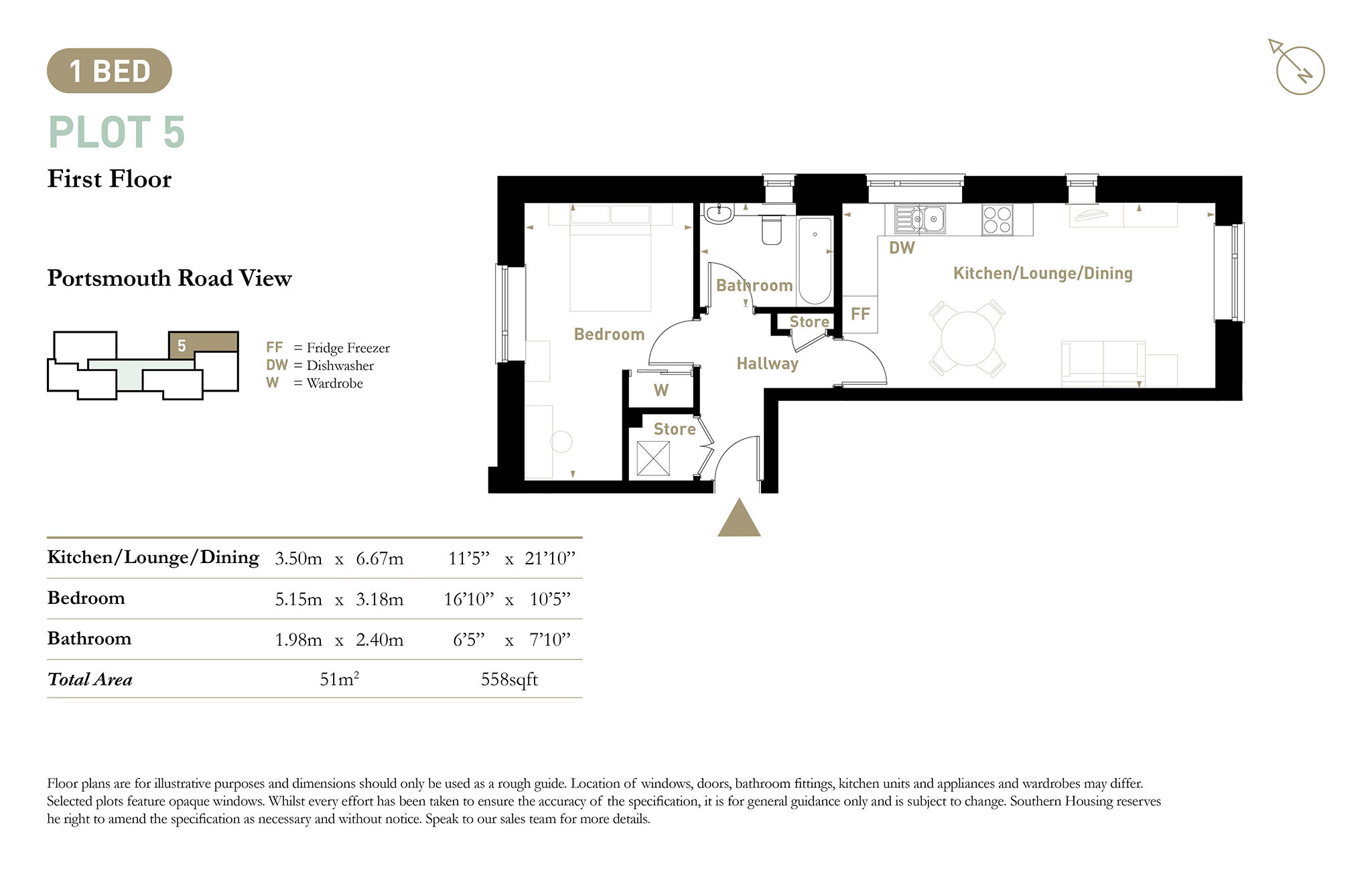 5, Portsmouth Road, Esher floorplan