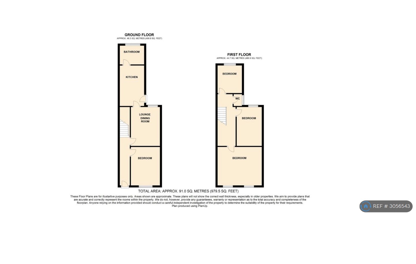 Frederick St, Luton floorplan
