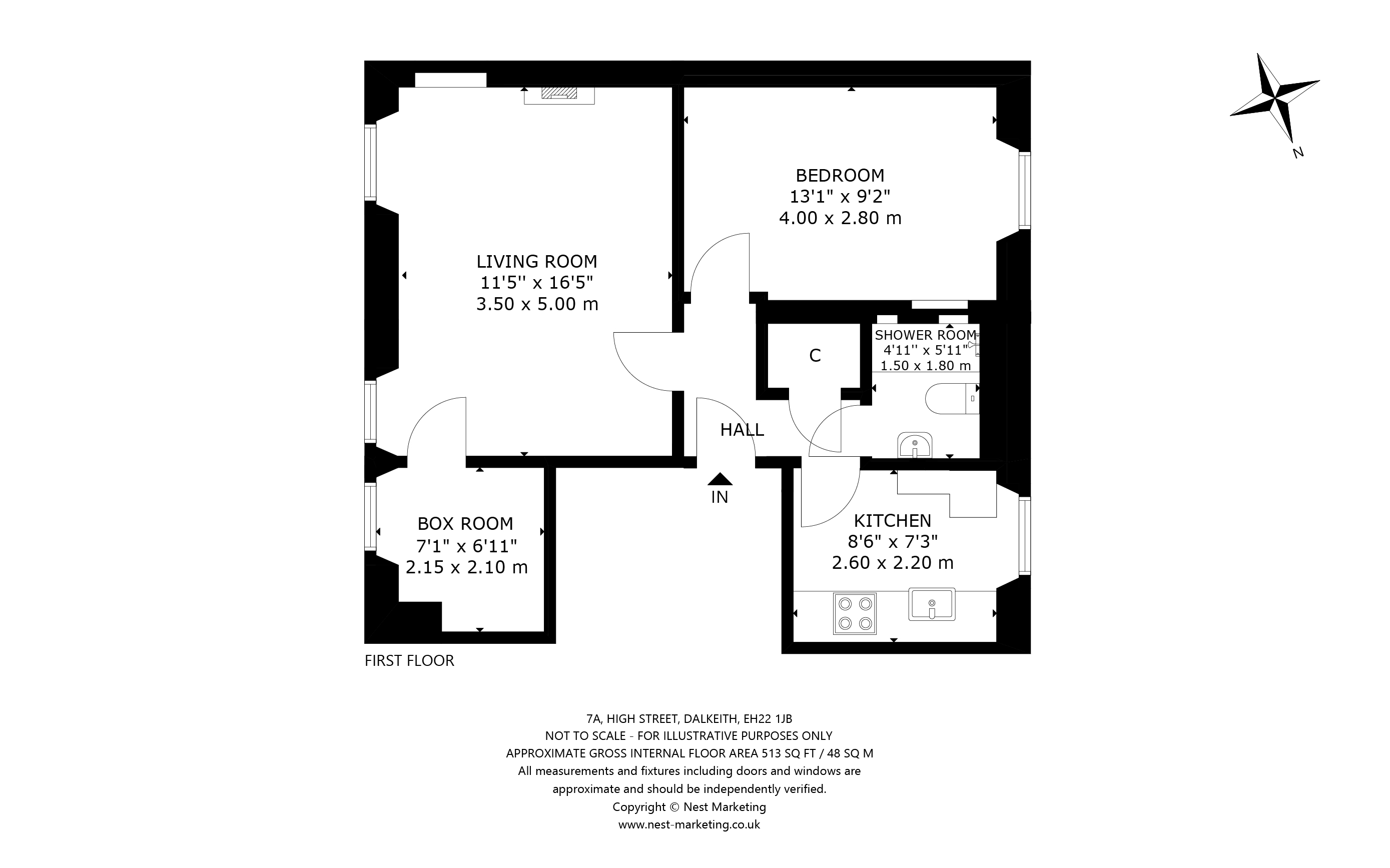 7a, High Street, Dalkeith floorplan