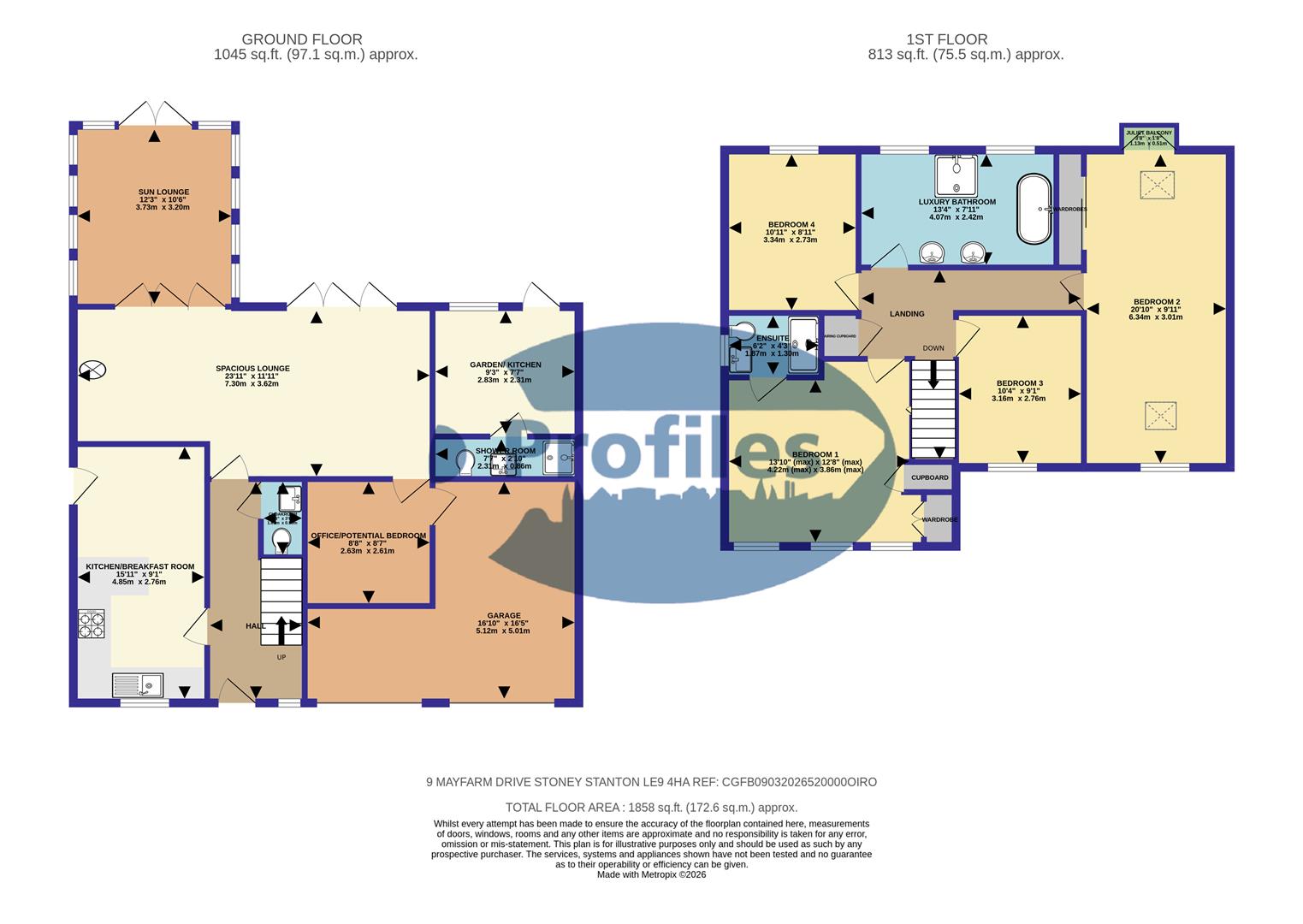 9, Mays Farm Drive, Leicester floorplan