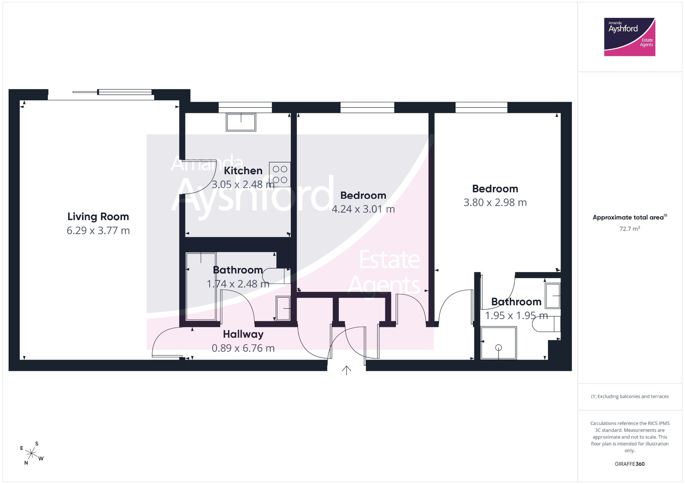 Flat 12, Seaborne Court, Paignton floorplan