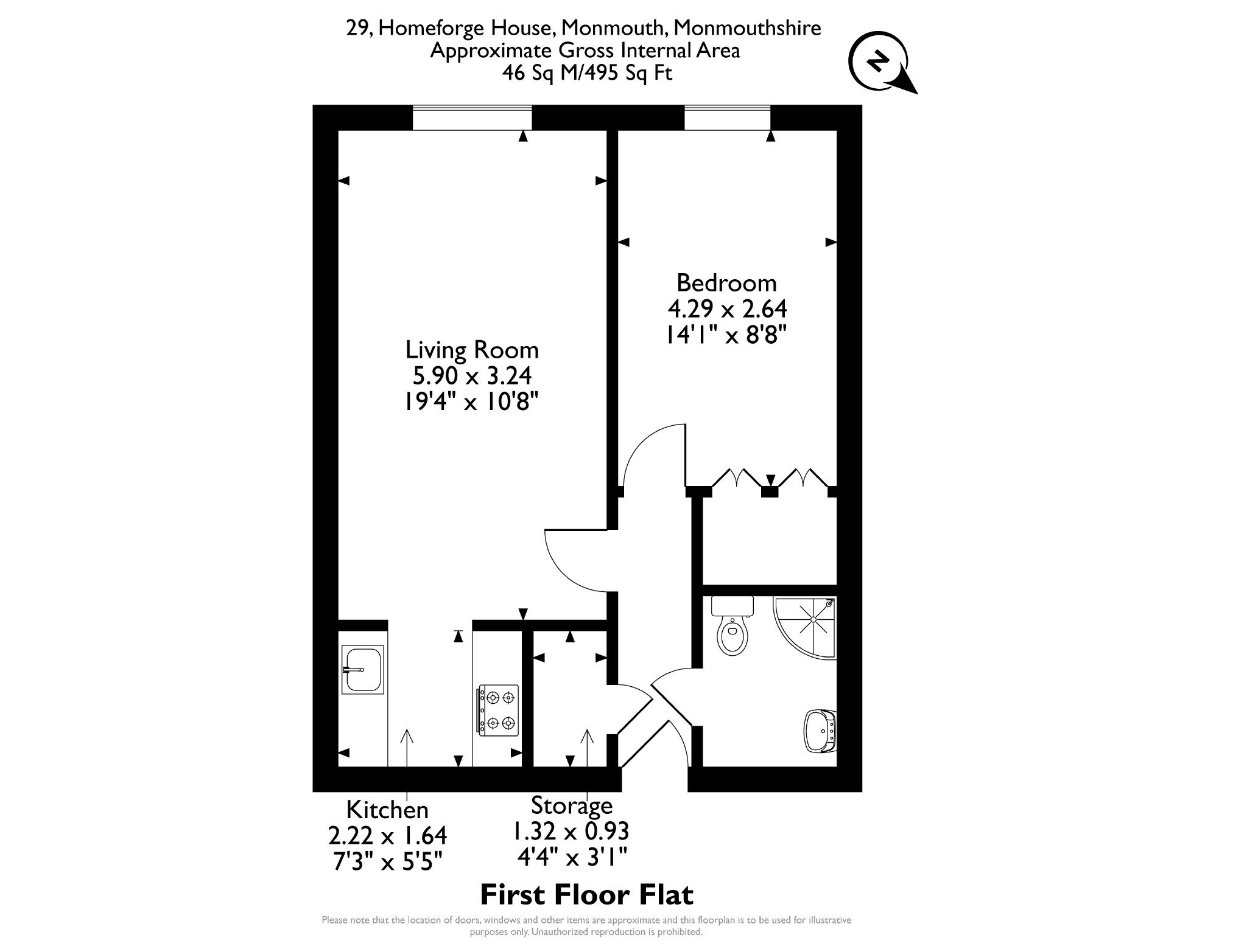 29, Homeforge House, Monmouth floorplan