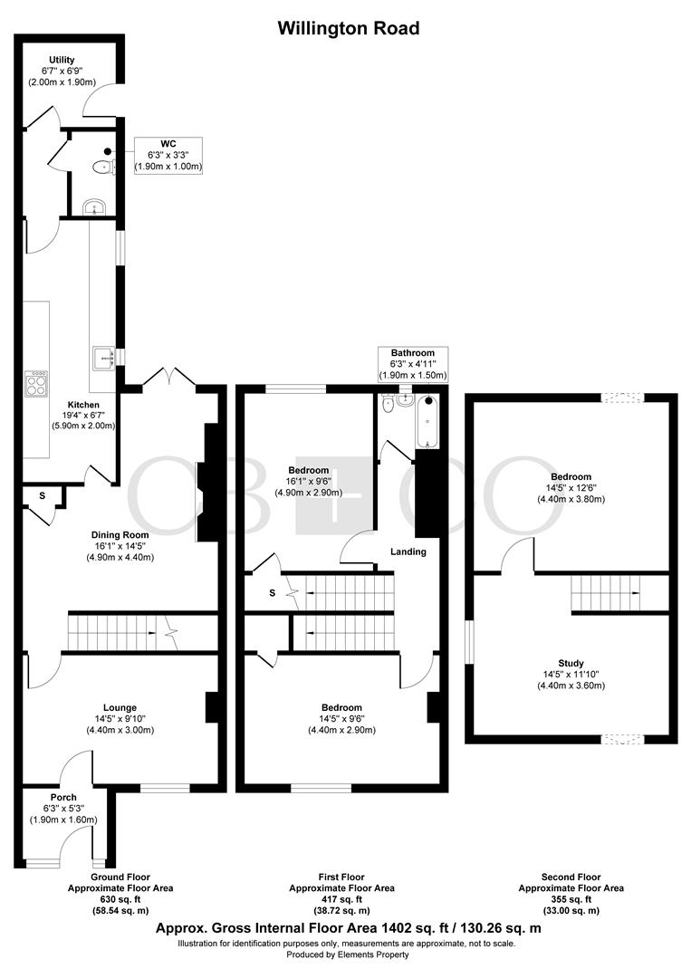 13, Willington Road, Derby floorplan