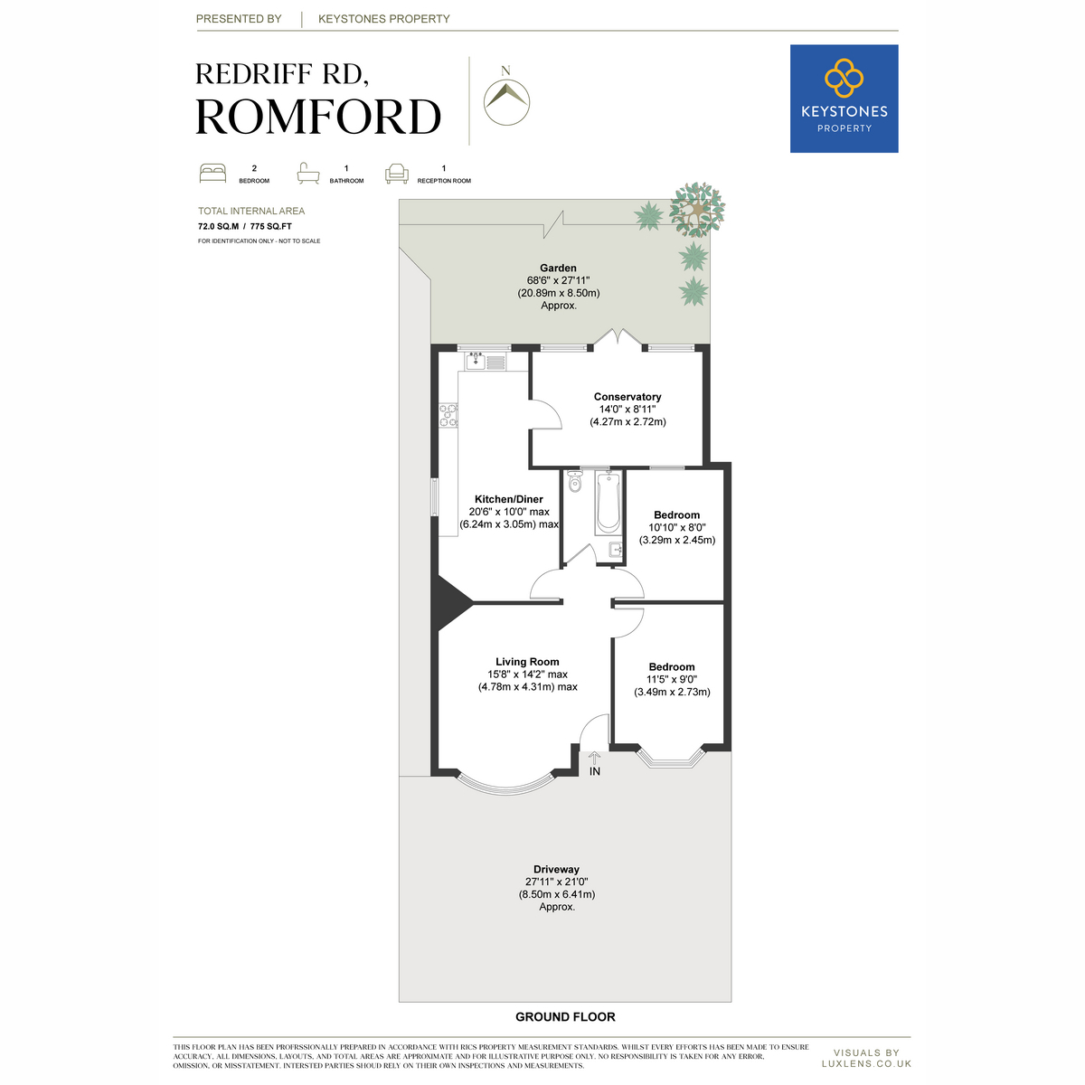 20, Redriff Road, Romford floorplan