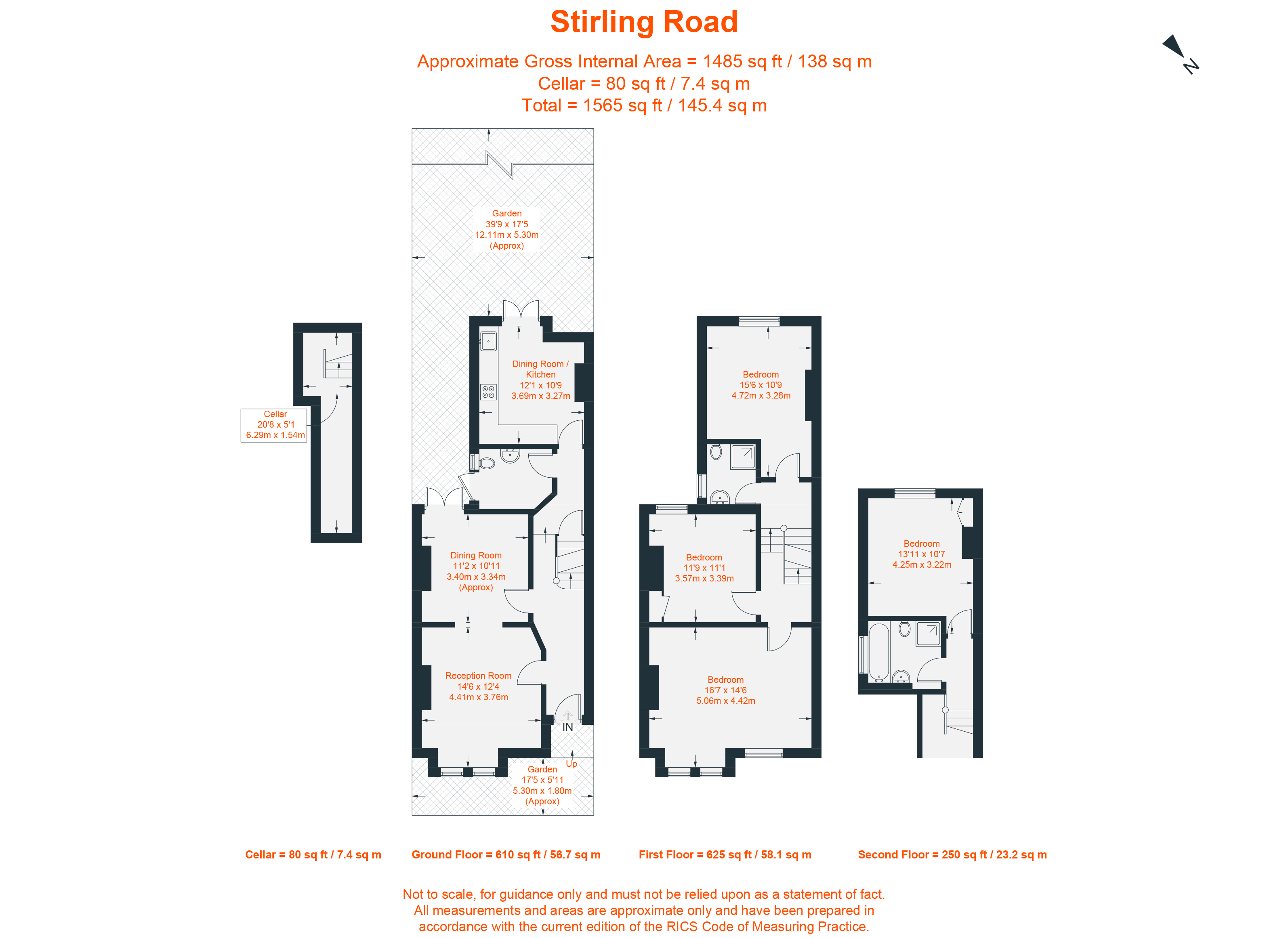 Stirling Road, London floorplan