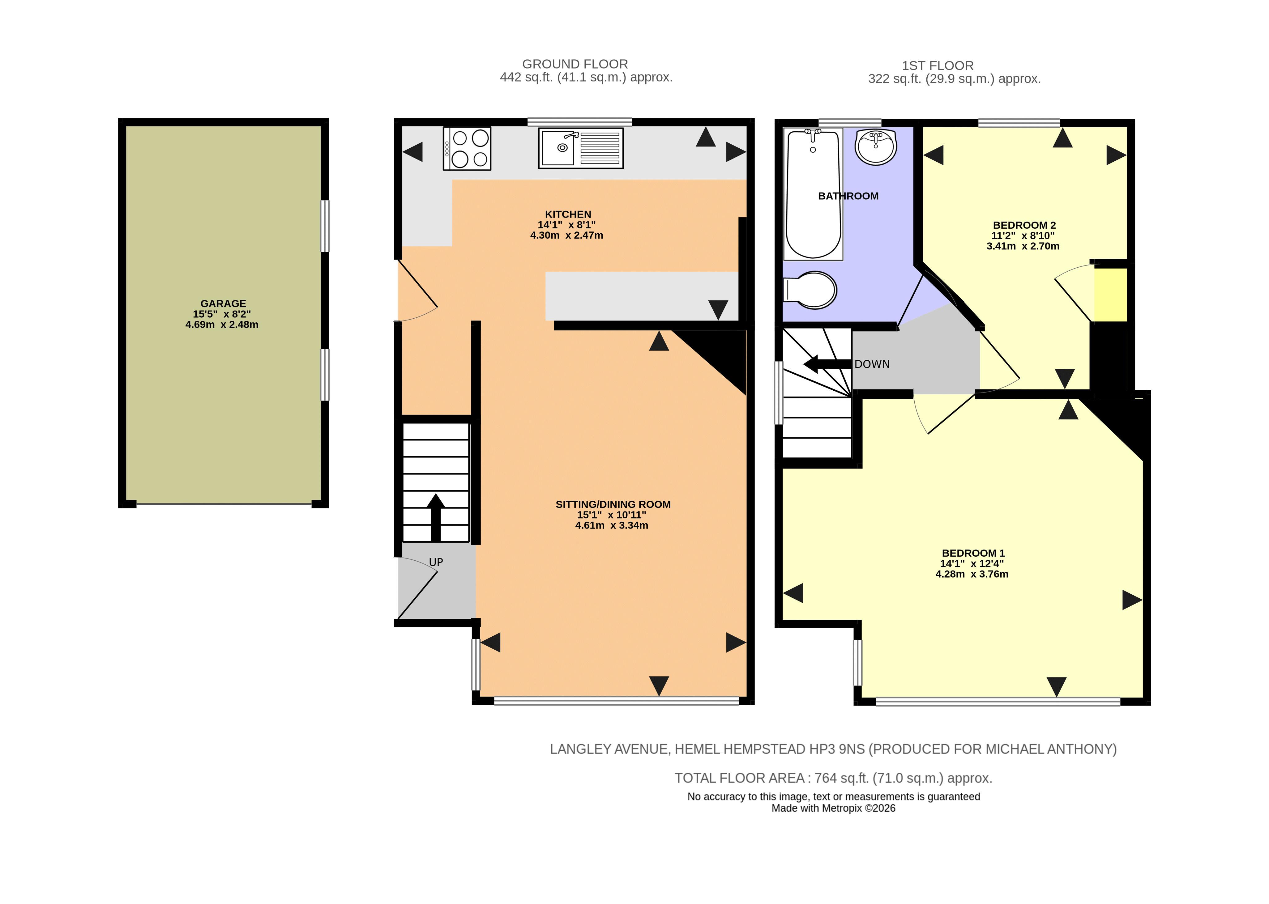 40, Langley Avenue, Hemel Hempstead floorplan