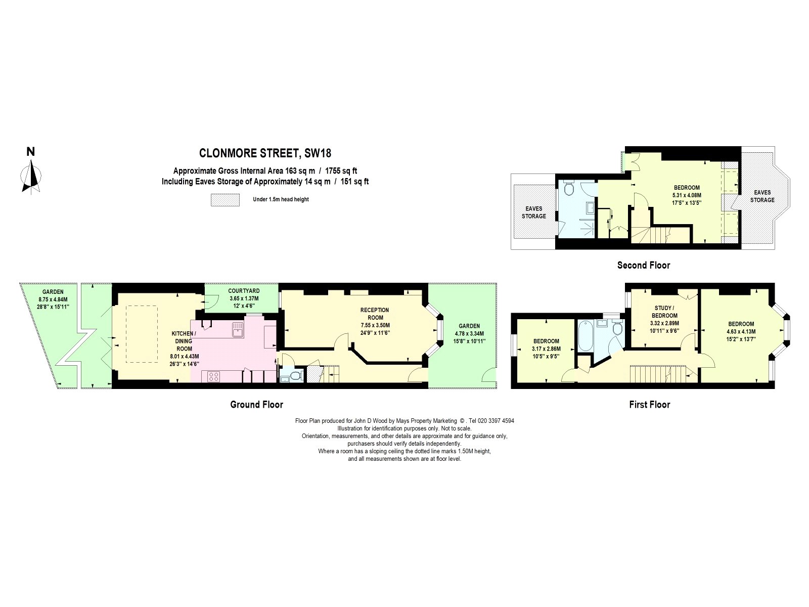 128, Clonmore Street, London floorplan