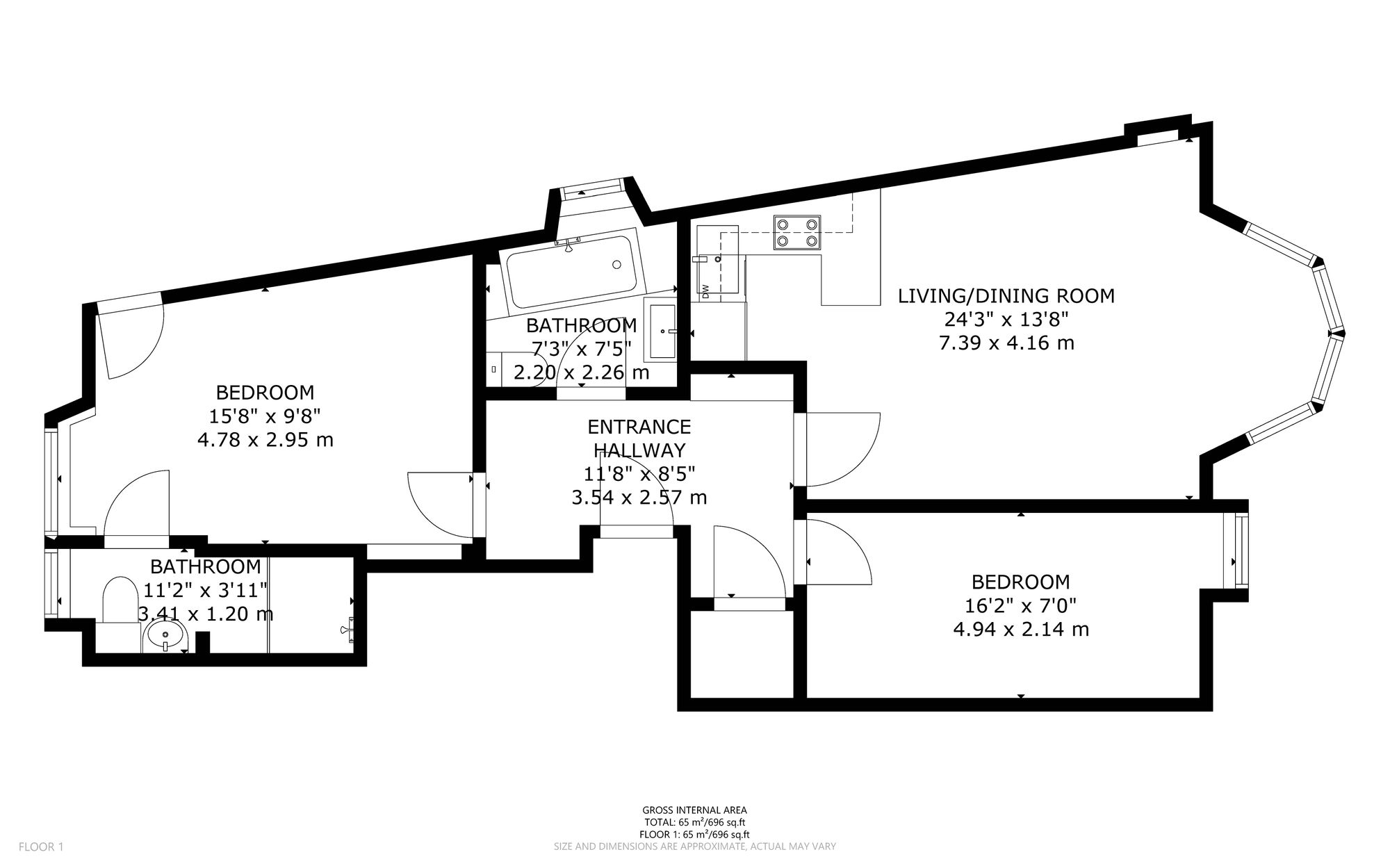 0/2 24 Battlefield Avenue, Glasgow floorplan