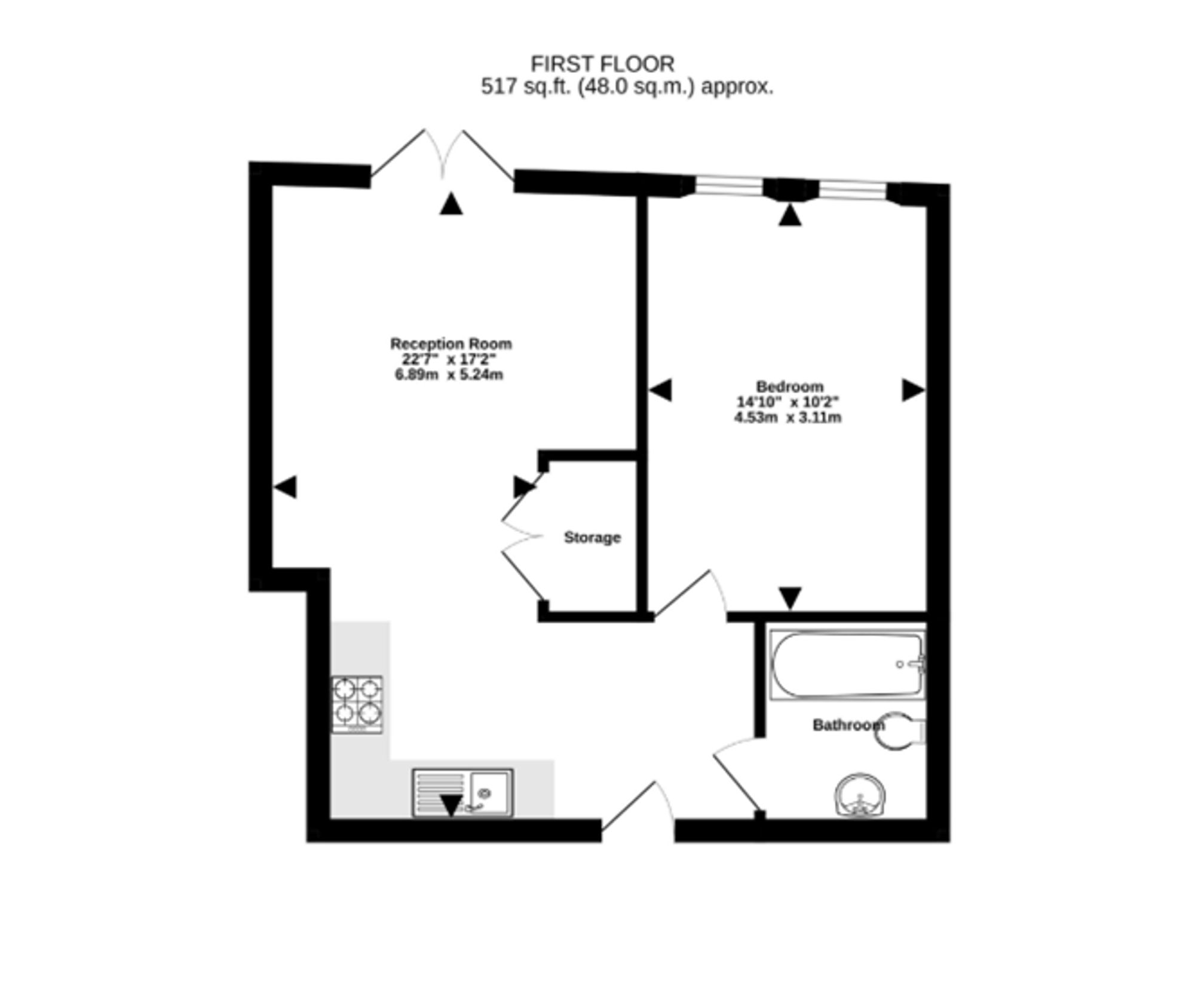 Flat 116, Beckford House, Bristol floorplan