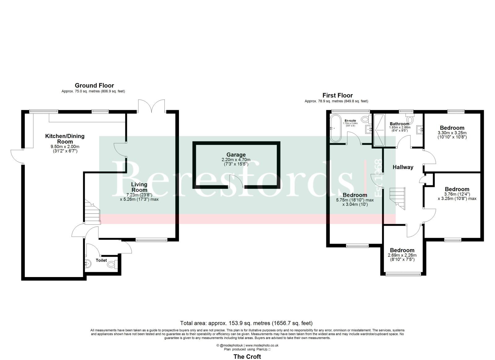 27, The Croft, Bishop's Stortford floorplan