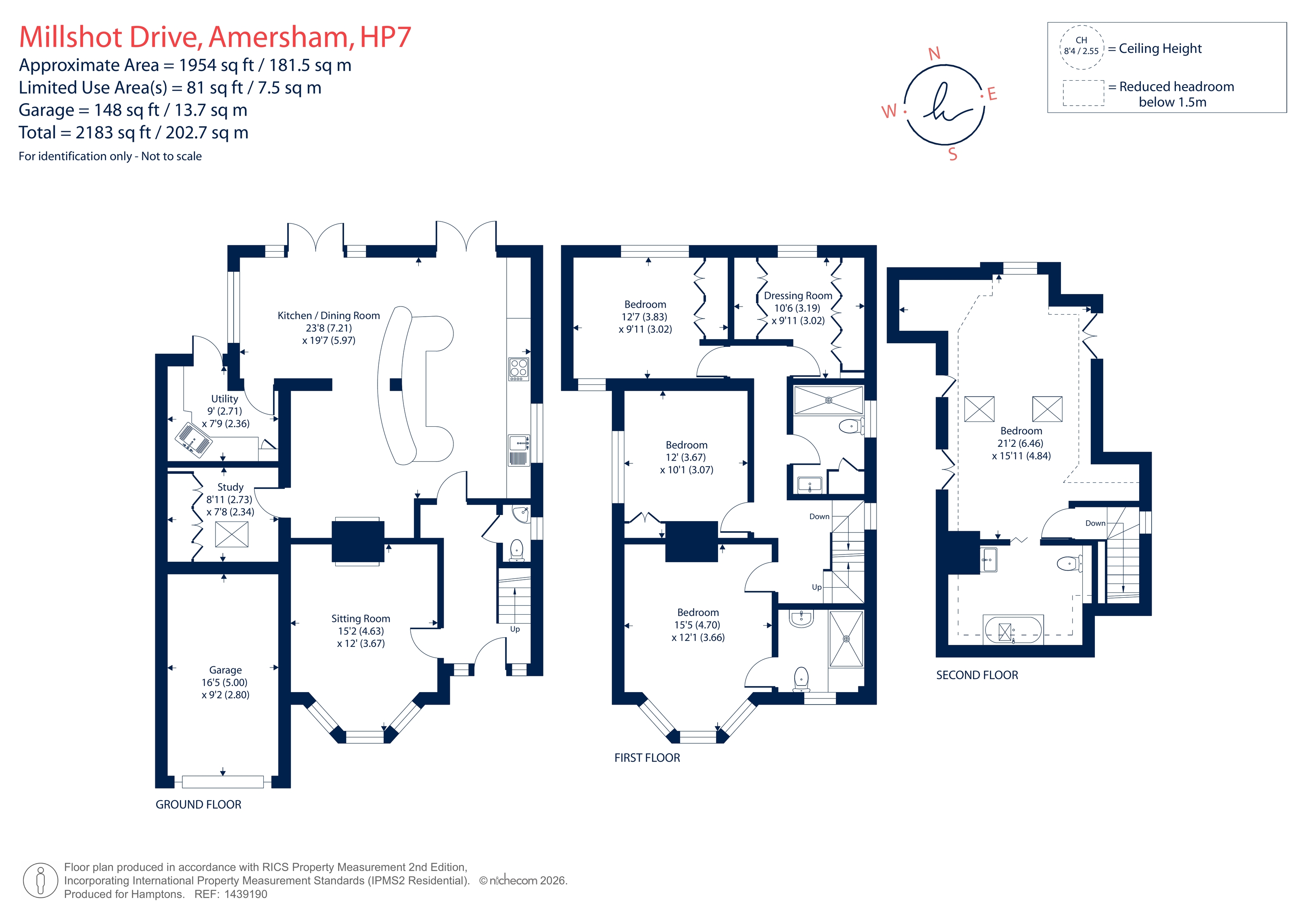 12, Millshot Drive, Amersham floorplan