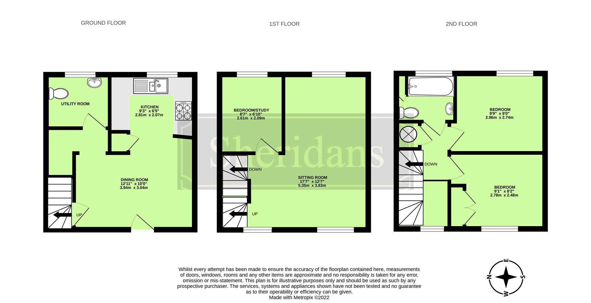 Wattisfield Road, WalshamLeWillows, Bury St. Edmunds IP31, 3 bedroom