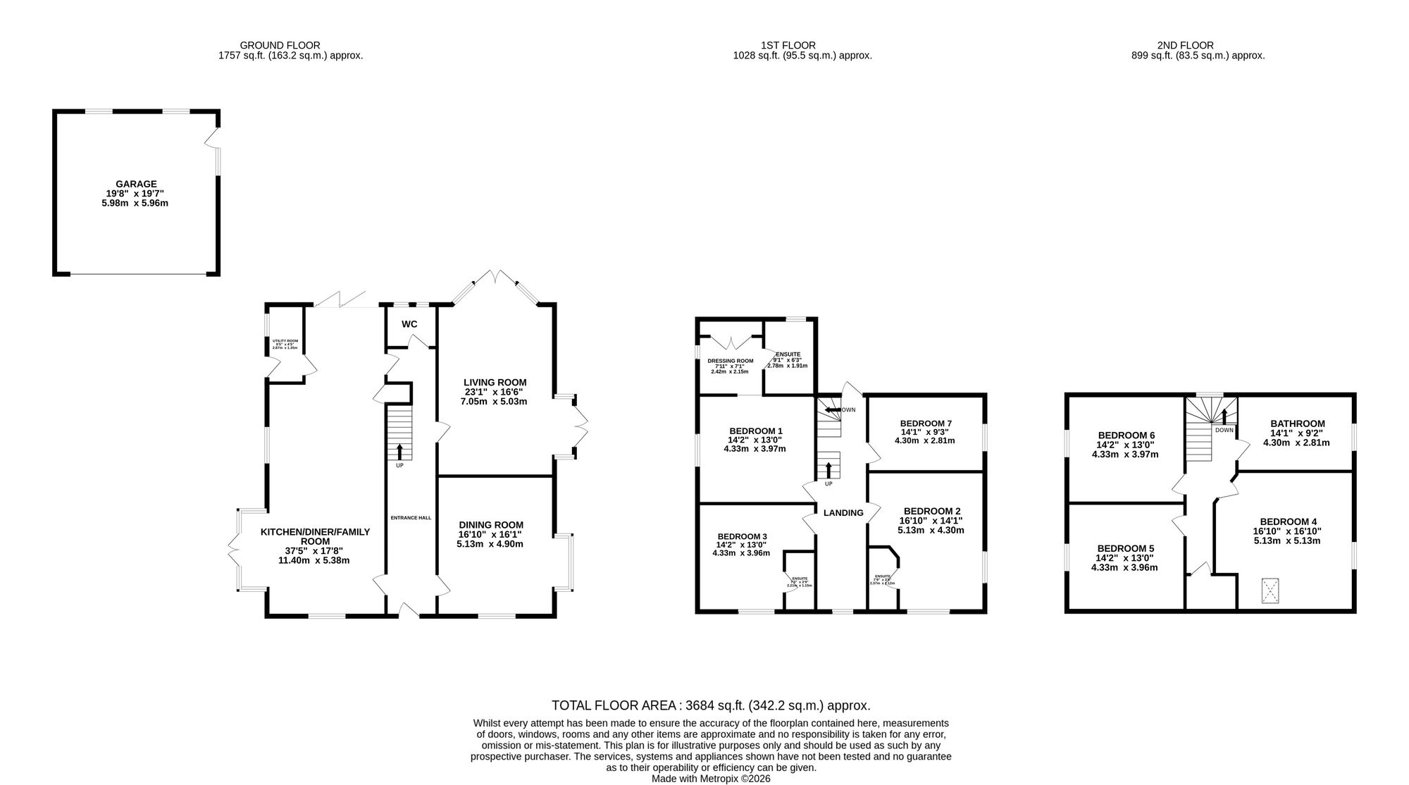 Ashbourne House Prospect Road, Market Drayton floorplan