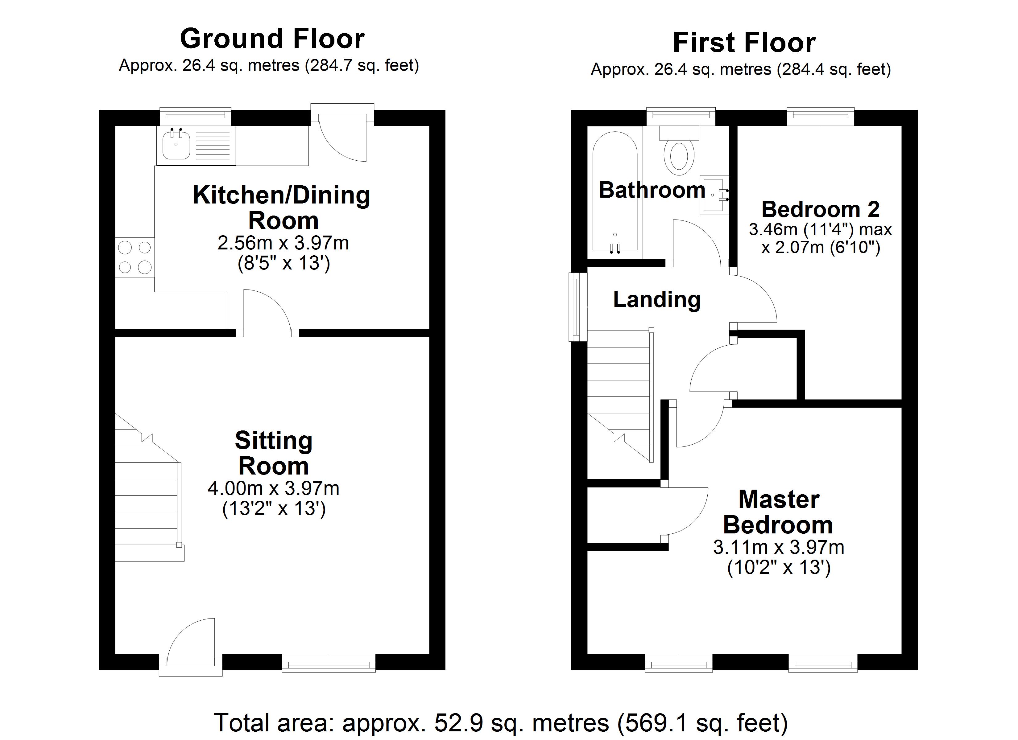 2 Bedrooms End terrace house for sale in Cromwell Close, Faringdon, Oxfordshire SN7