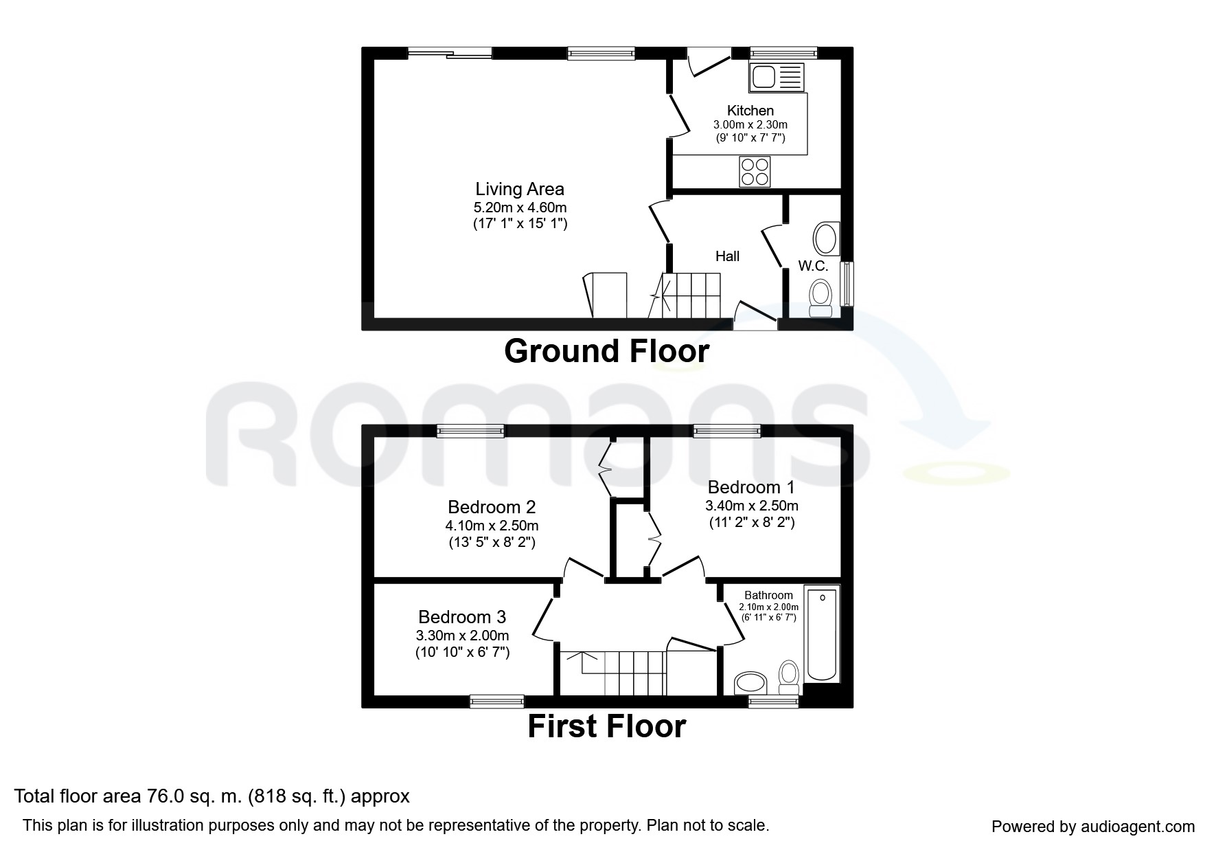 3 Bedrooms Link-detached house to rent in Swallows Croft, Reading RG1