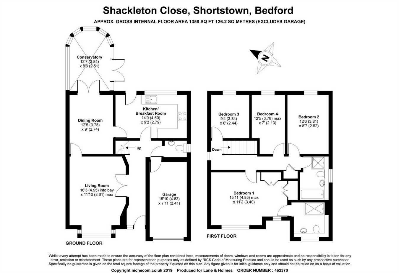 4 Bedrooms Detached house for sale in Shackleton Close, Shortstown, Bedford MK42