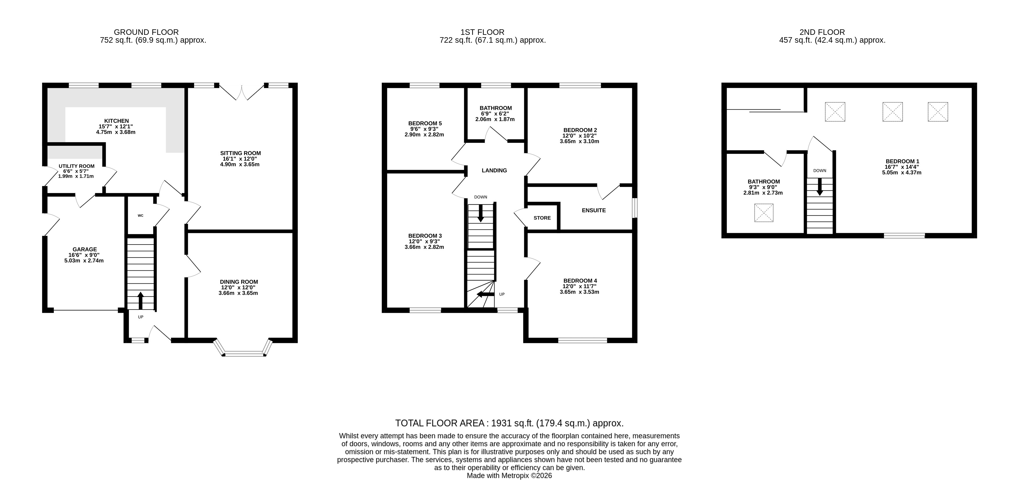 11, Beckside, Barnoldswick floorplan