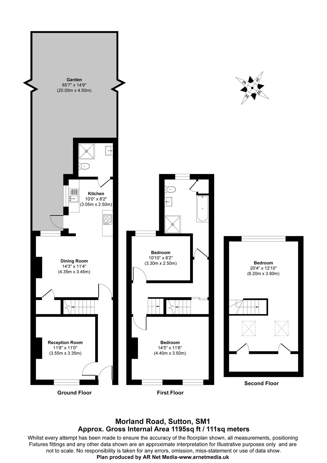 54, Morland Road, Sutton floorplan