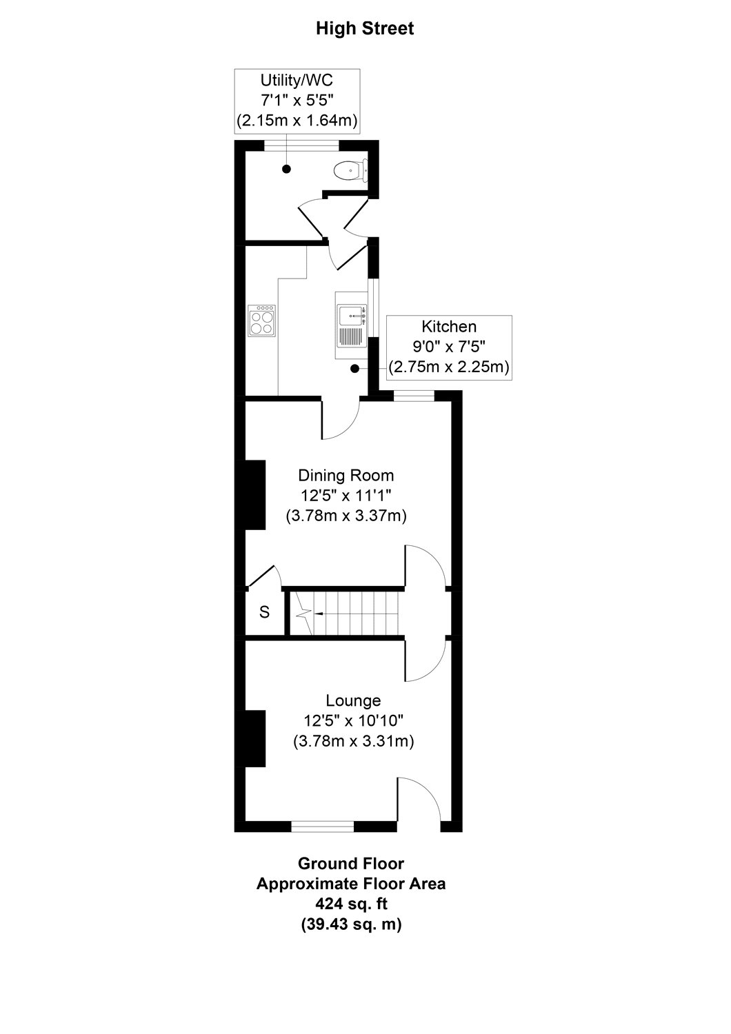 2 Bedrooms Terraced house for sale in High Street, Halling, Kent ME2