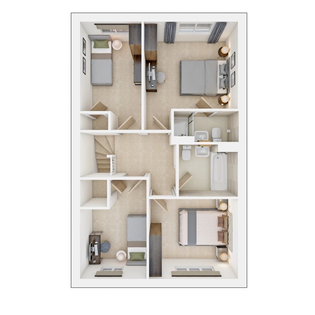 The Huxford - Plot 104, Brook Vale, Juniper Drive, Dawlish floorplan