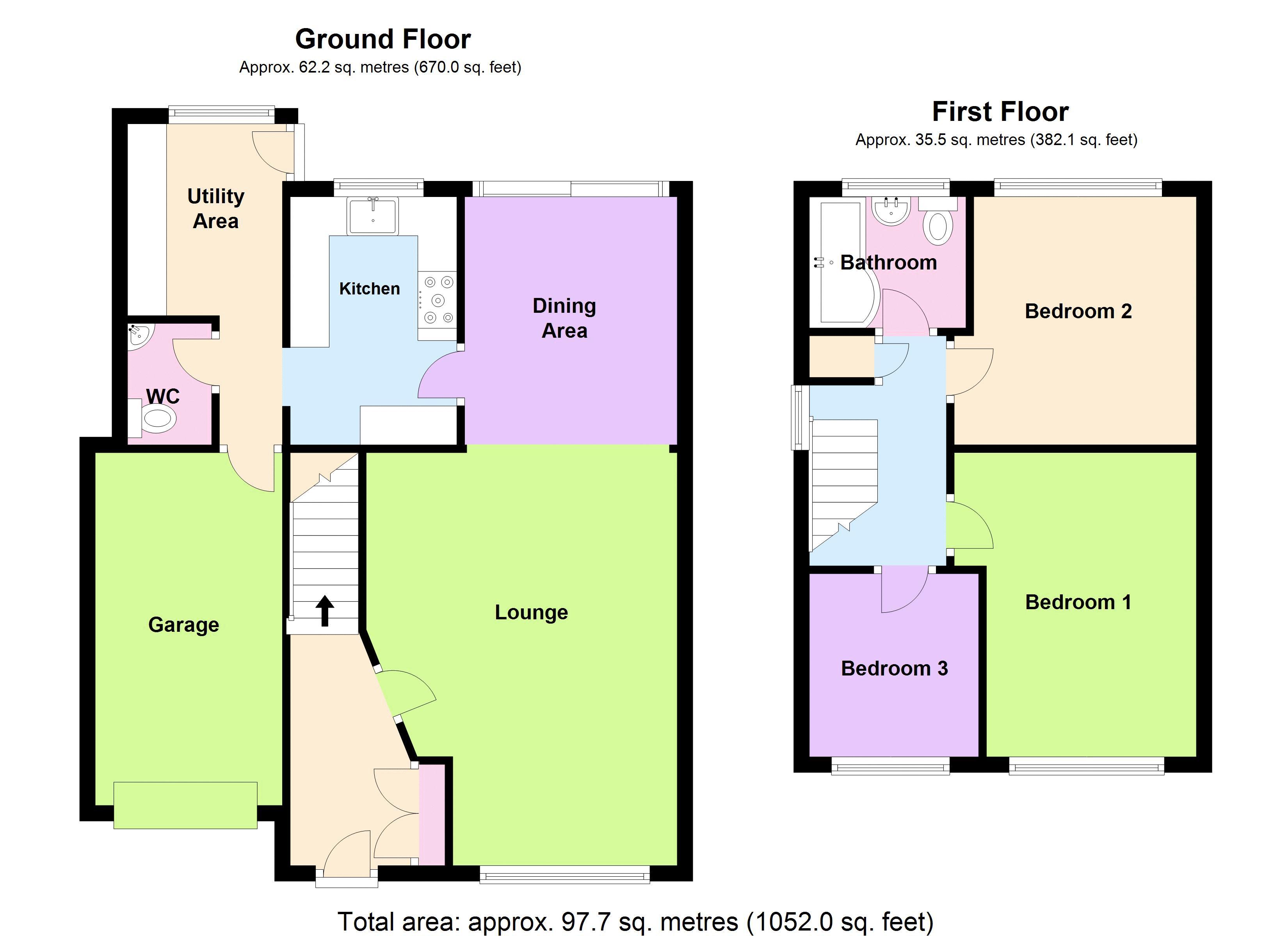 3 Bedrooms Semi-detached house for sale in Lassington Close, Winyates, Redditch B98