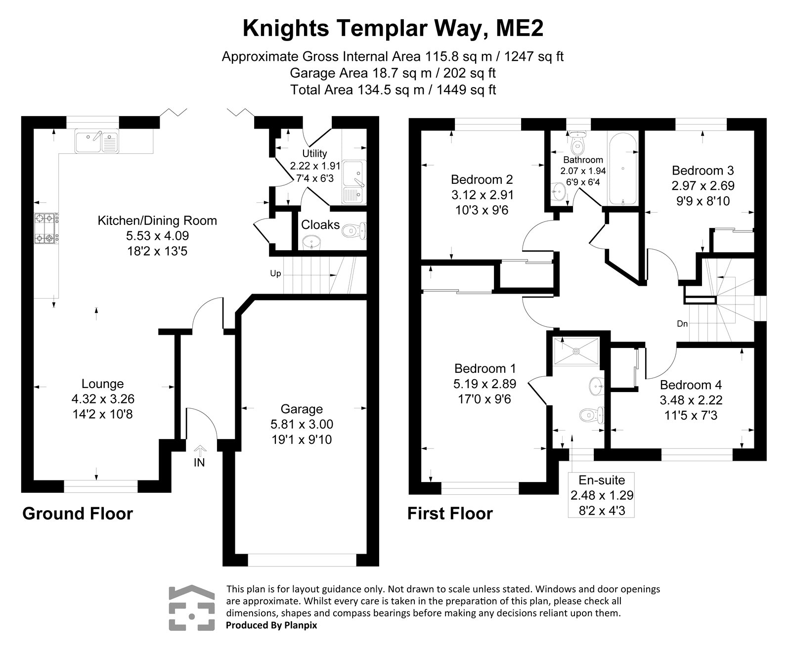 102, Knights Templar Way, Kent floorplan