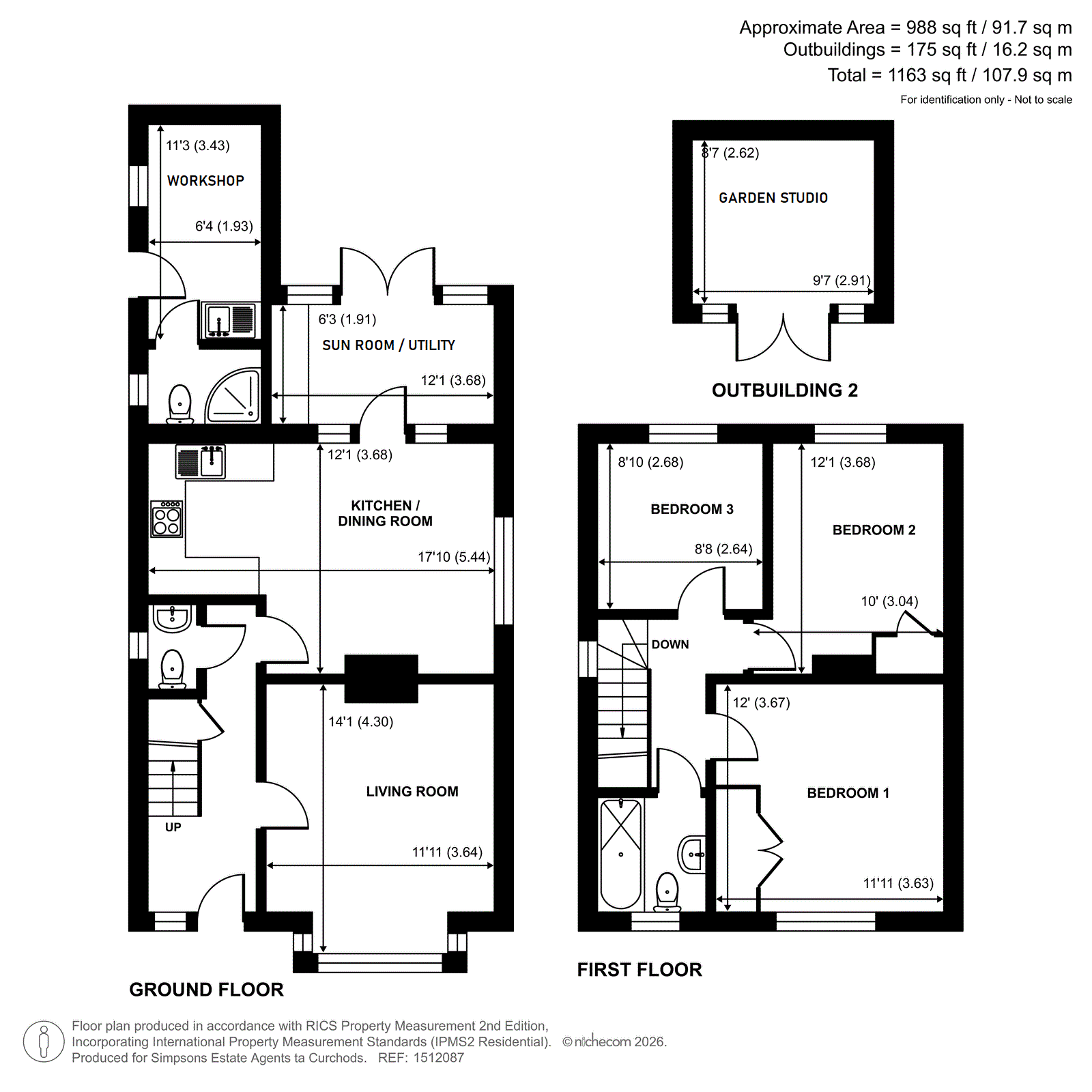15, Felcott Road, Walton-On-Thames floorplan