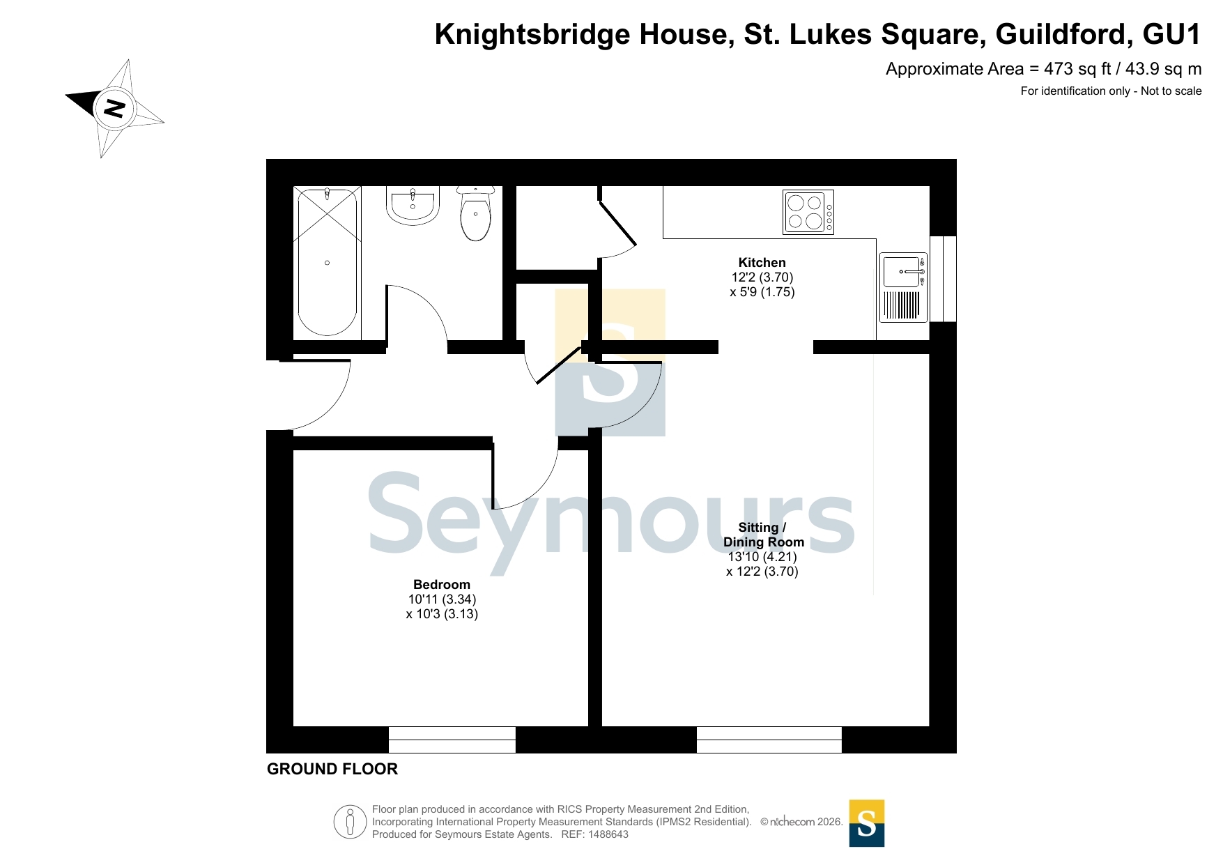11 Knightsbridge House,, St. Lukes Square, Surrey floorplan