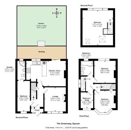 4 Bedrooms Semi-detached house for sale in Melton Flats, The Greenway, Epsom KT18