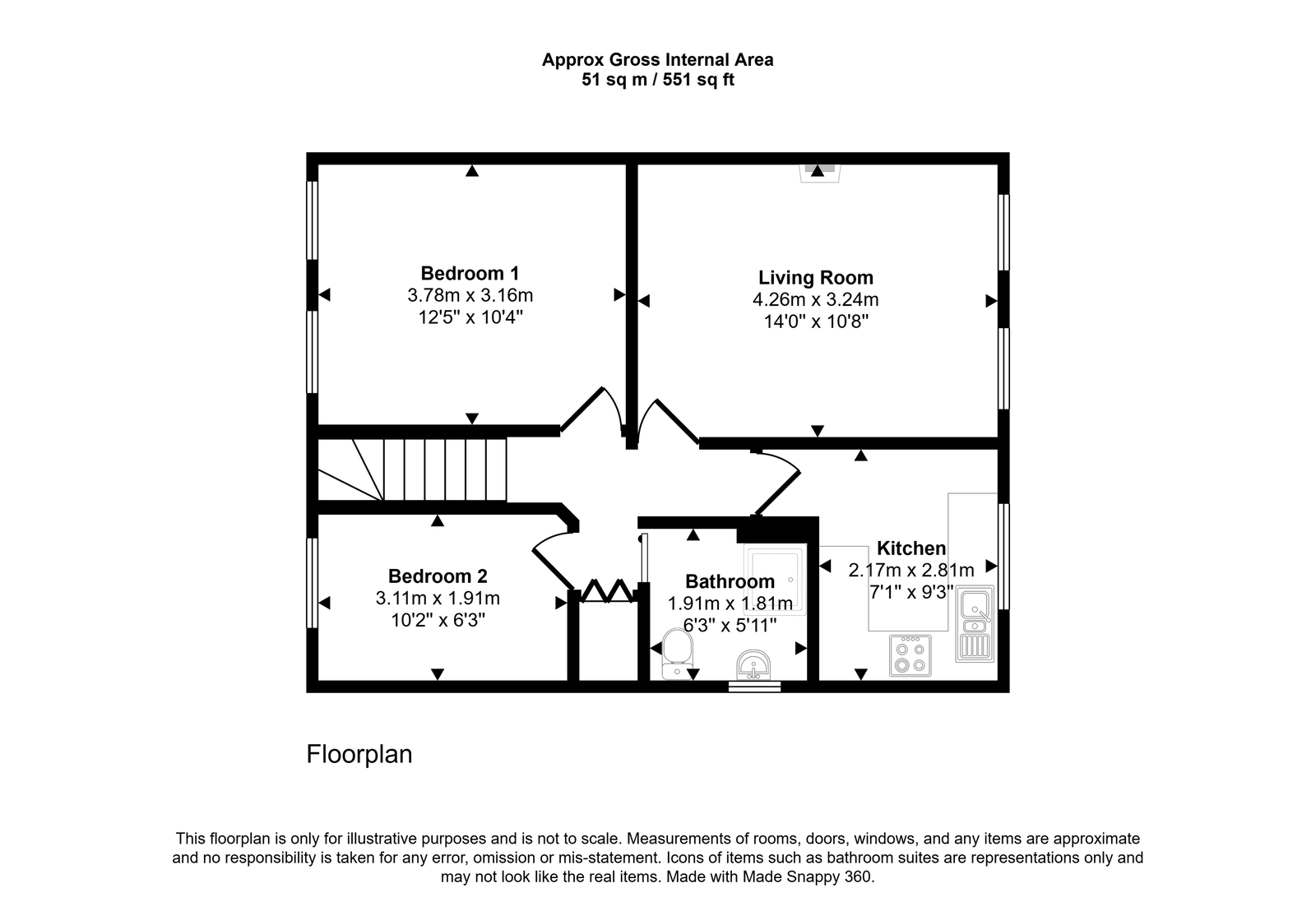 20a, Thiery Road, Bristol floorplan