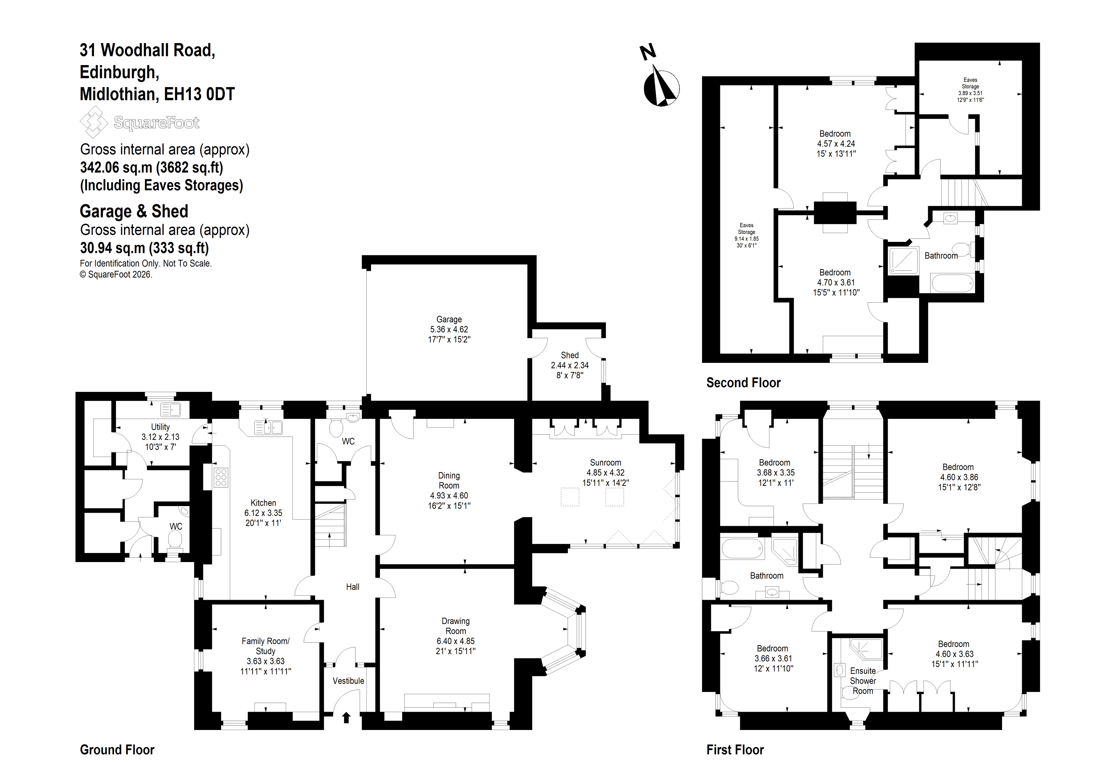 31 Woodhall Road, Edinburgh floorplan
