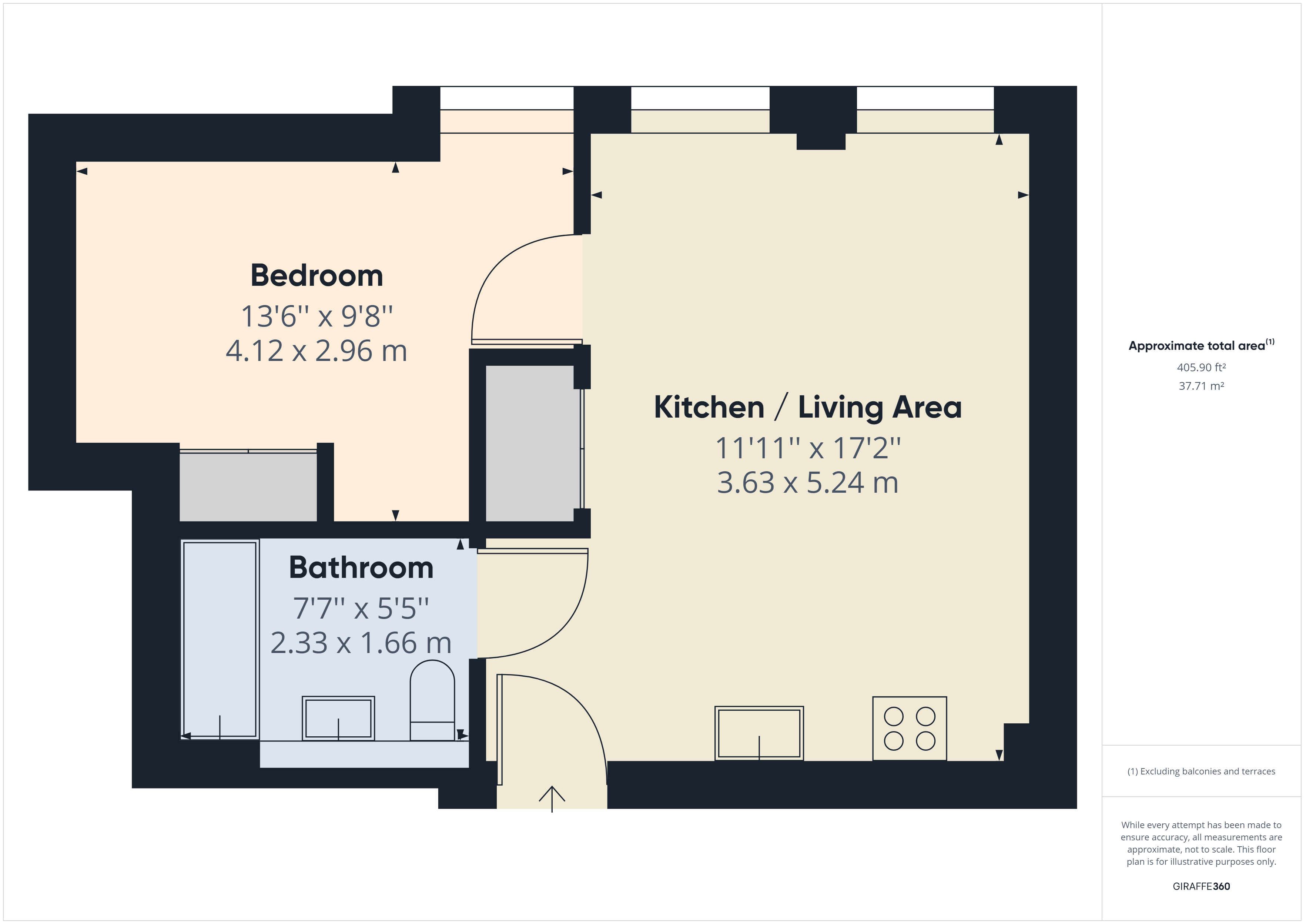 Flat 305,, Garrard House, Reading floorplan