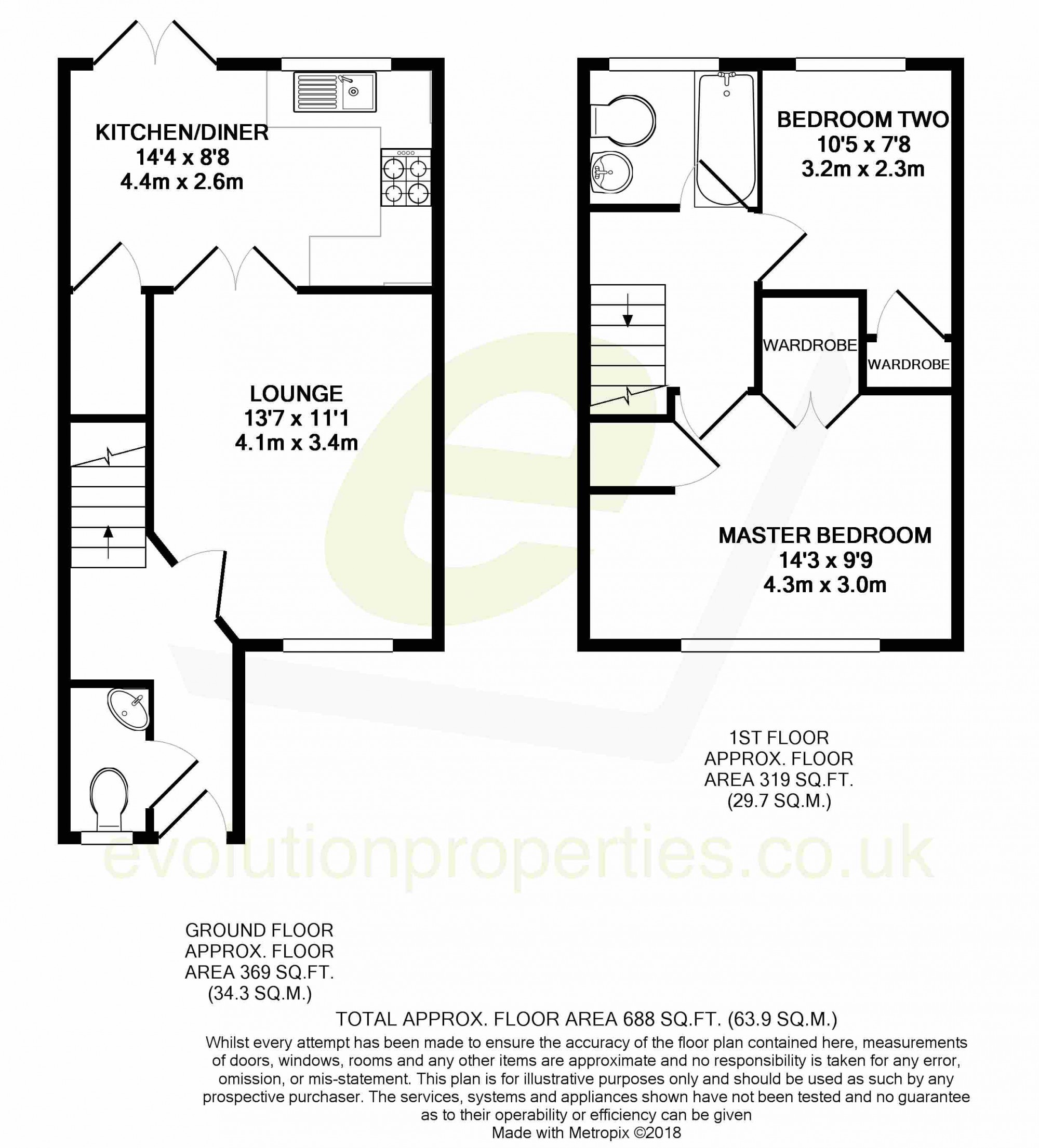 2 Bedrooms Terraced house to rent in Emperor Way, Kingsnorth, Ashford, Kent TN23