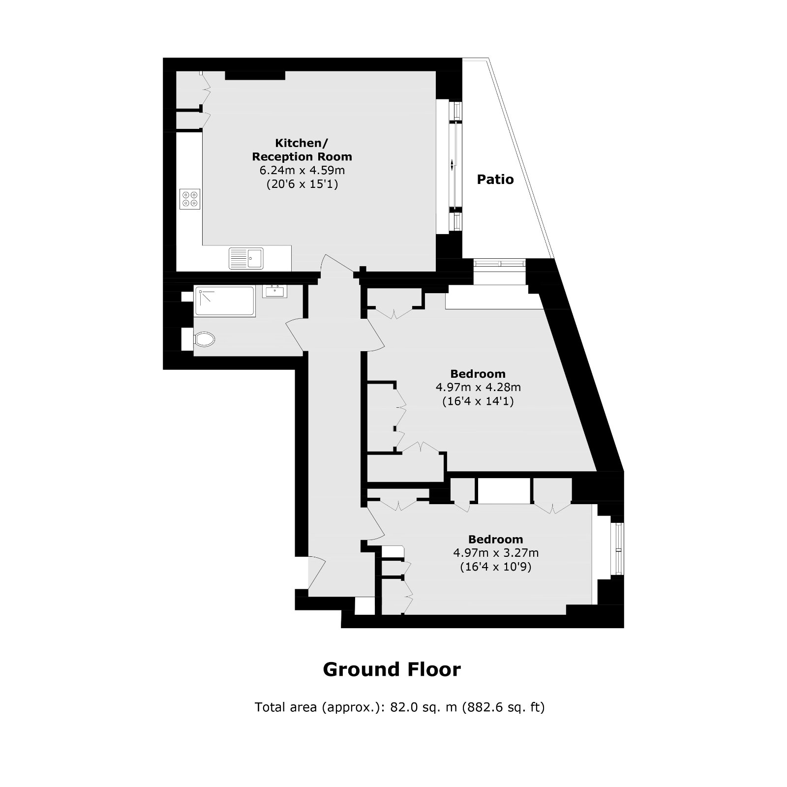 Crown Court, London floorplan