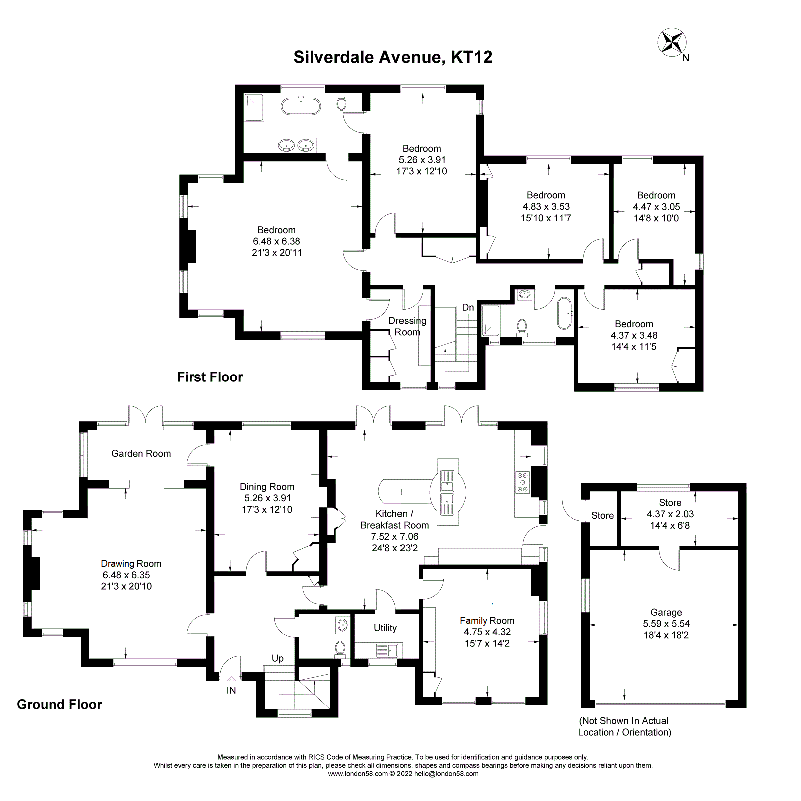 Silverdale Avenue, Ashley Park, WaltonOnThames KT12, 5 bedroom