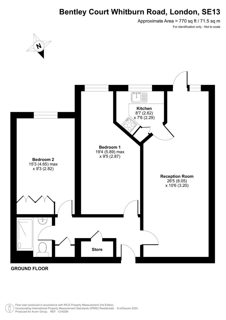 6 Bentley Court,, Whitburn Road, London floorplan