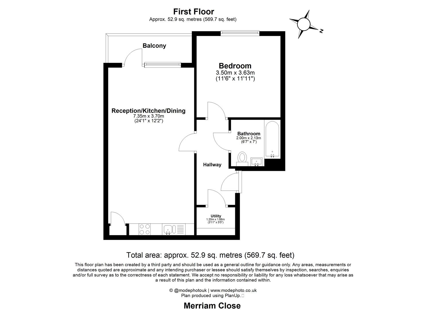 100, Merriam Close, London floorplan