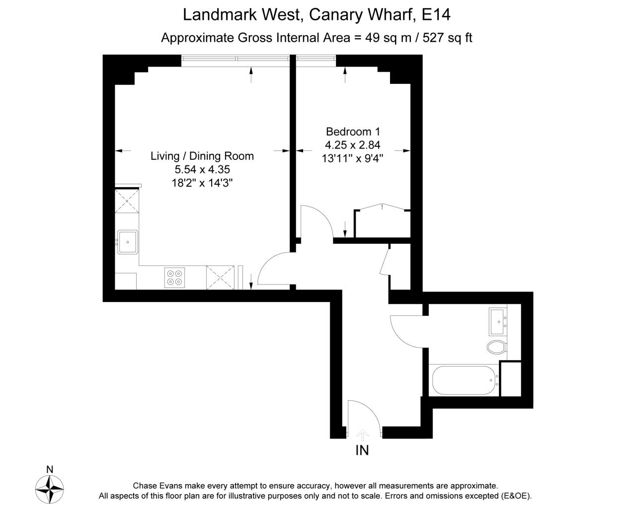1 Bedrooms Flat to rent in East Tower, The Landmark, Canary Wharf E14