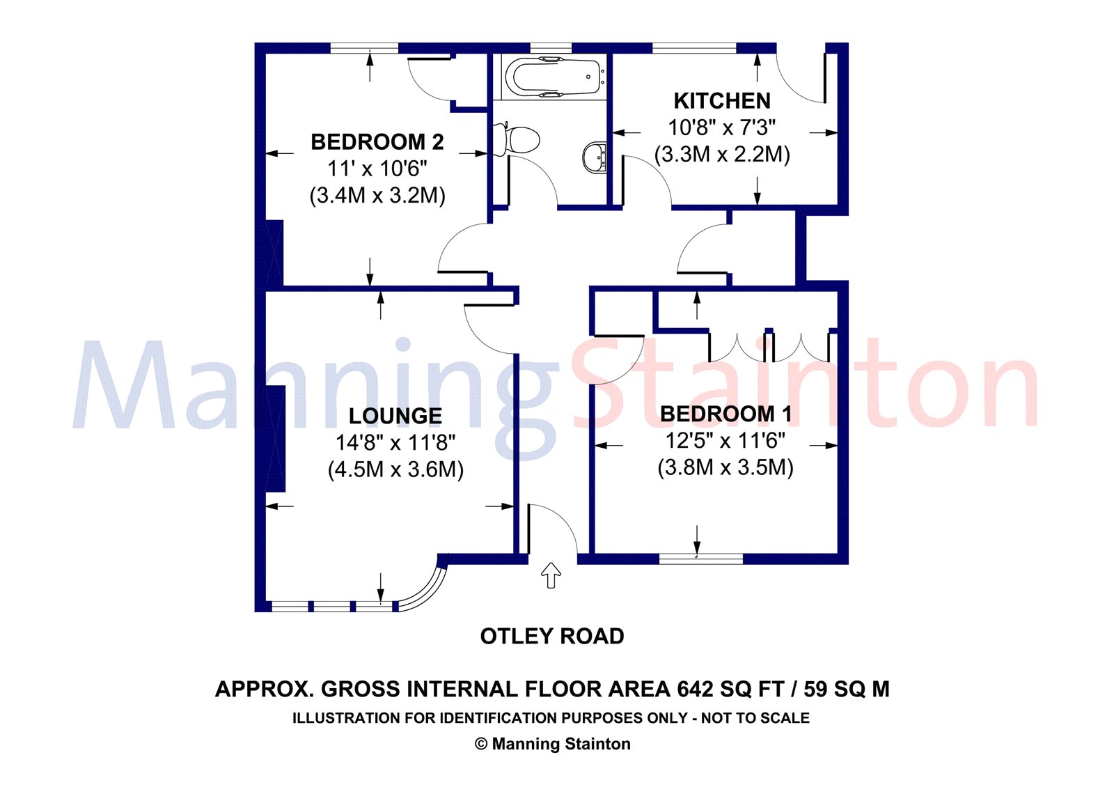 2 Bedrooms Flat to rent in Otley Road, Adel, Leeds LS16