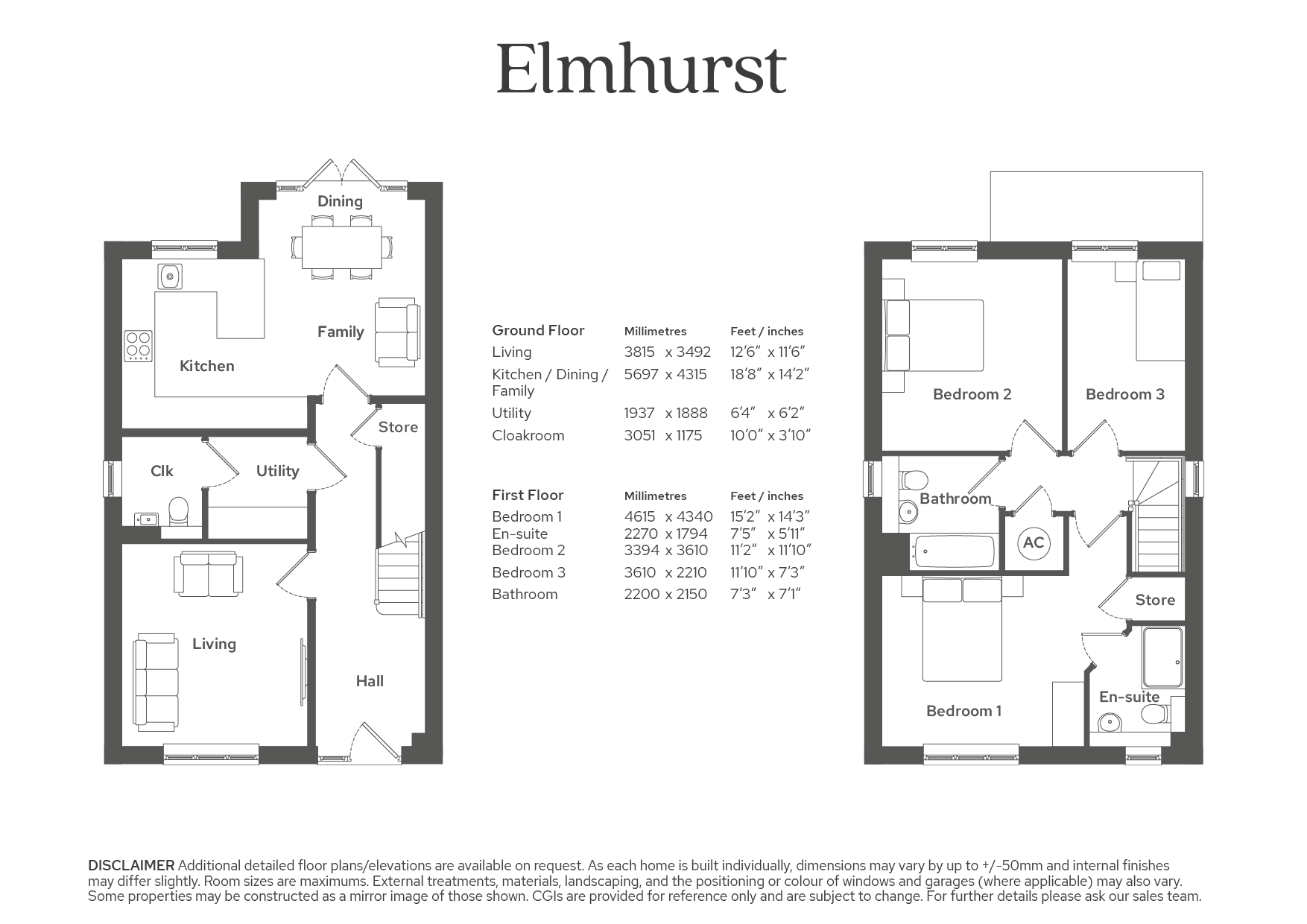The Elmhurst, Orchard Meadows, Churchill floorplan