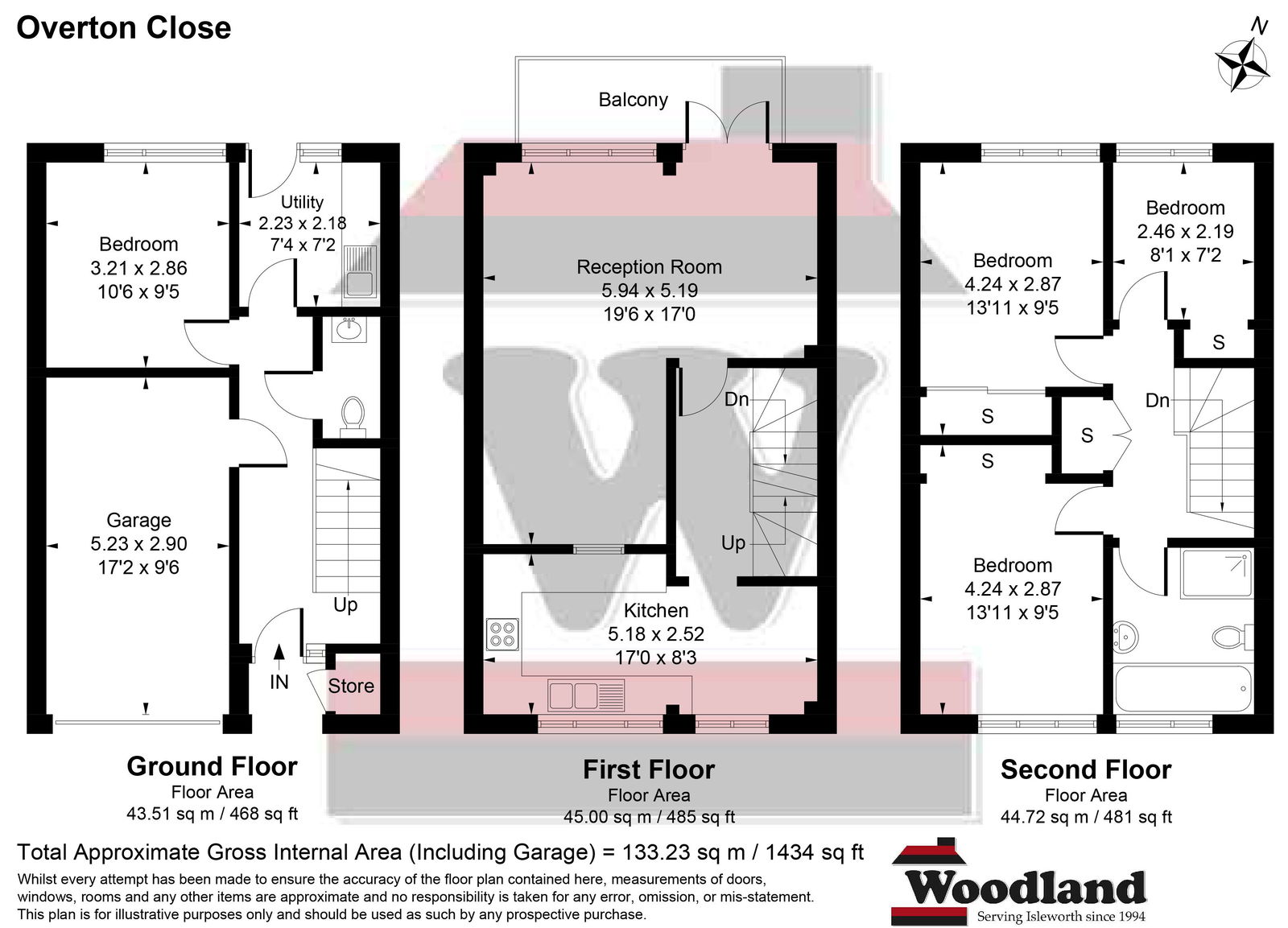 7, Overton Close, Isleworth floorplan