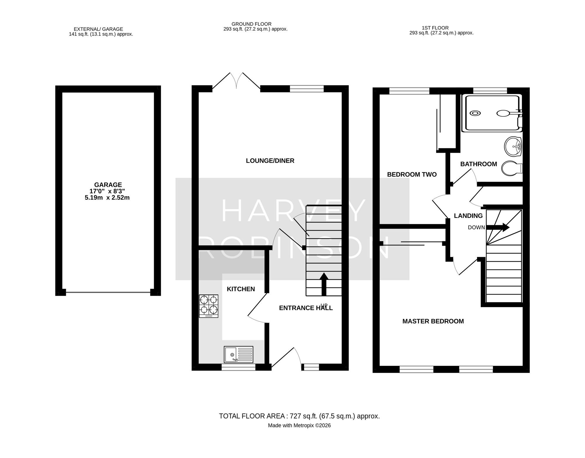 15 Kite Close, Huntingdon floorplan