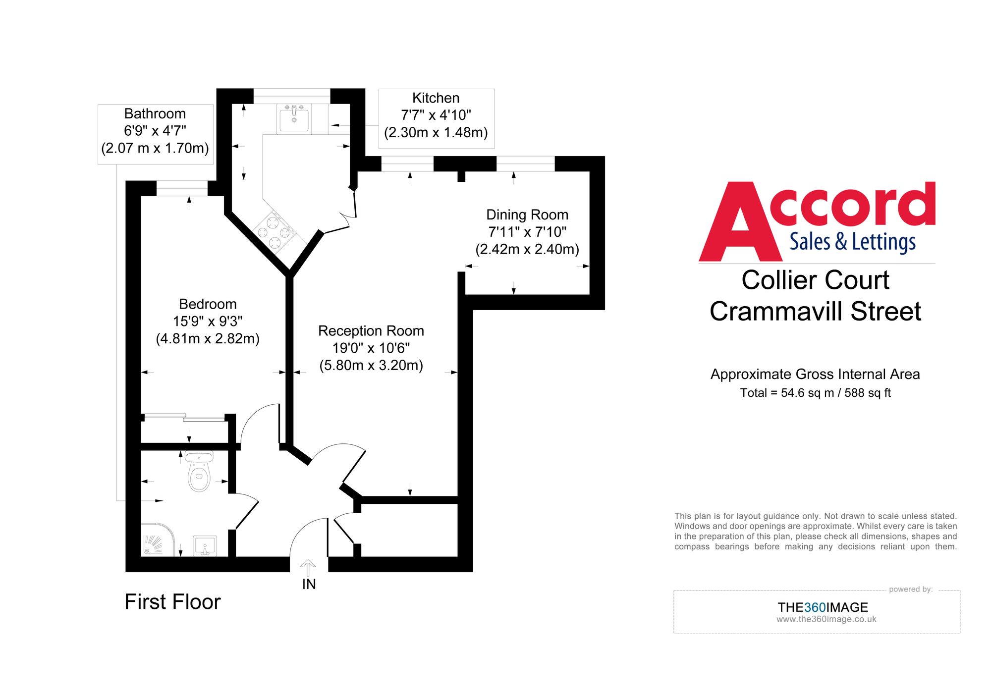 Flat 24, Collier Court Crammavill Street, Grays floorplan