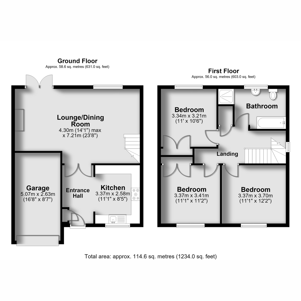 14, Moor Road, Nottingham floorplan