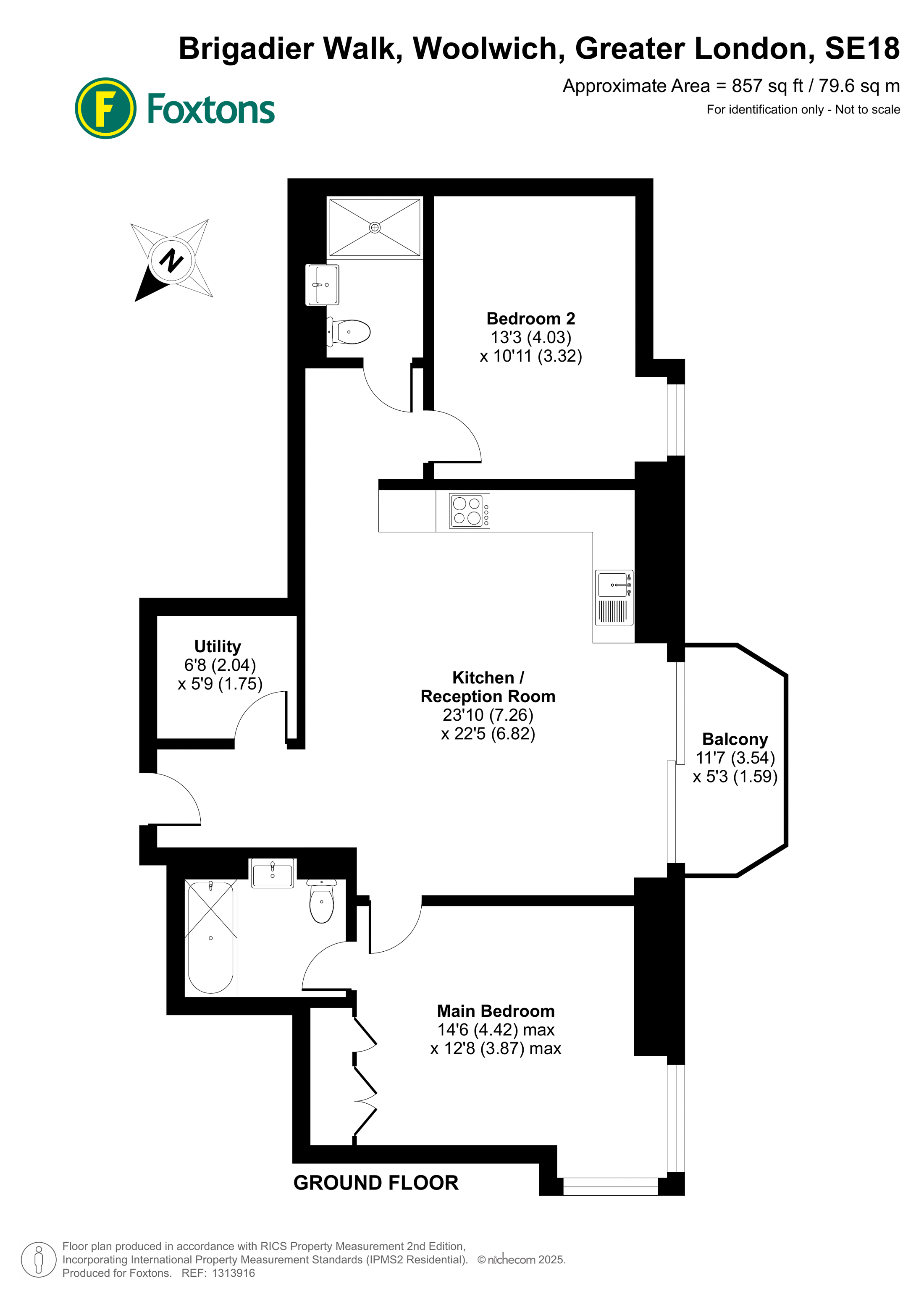 Hennessey Apartments, Woolwich Riverside, Woolwich, SE18 floorplan