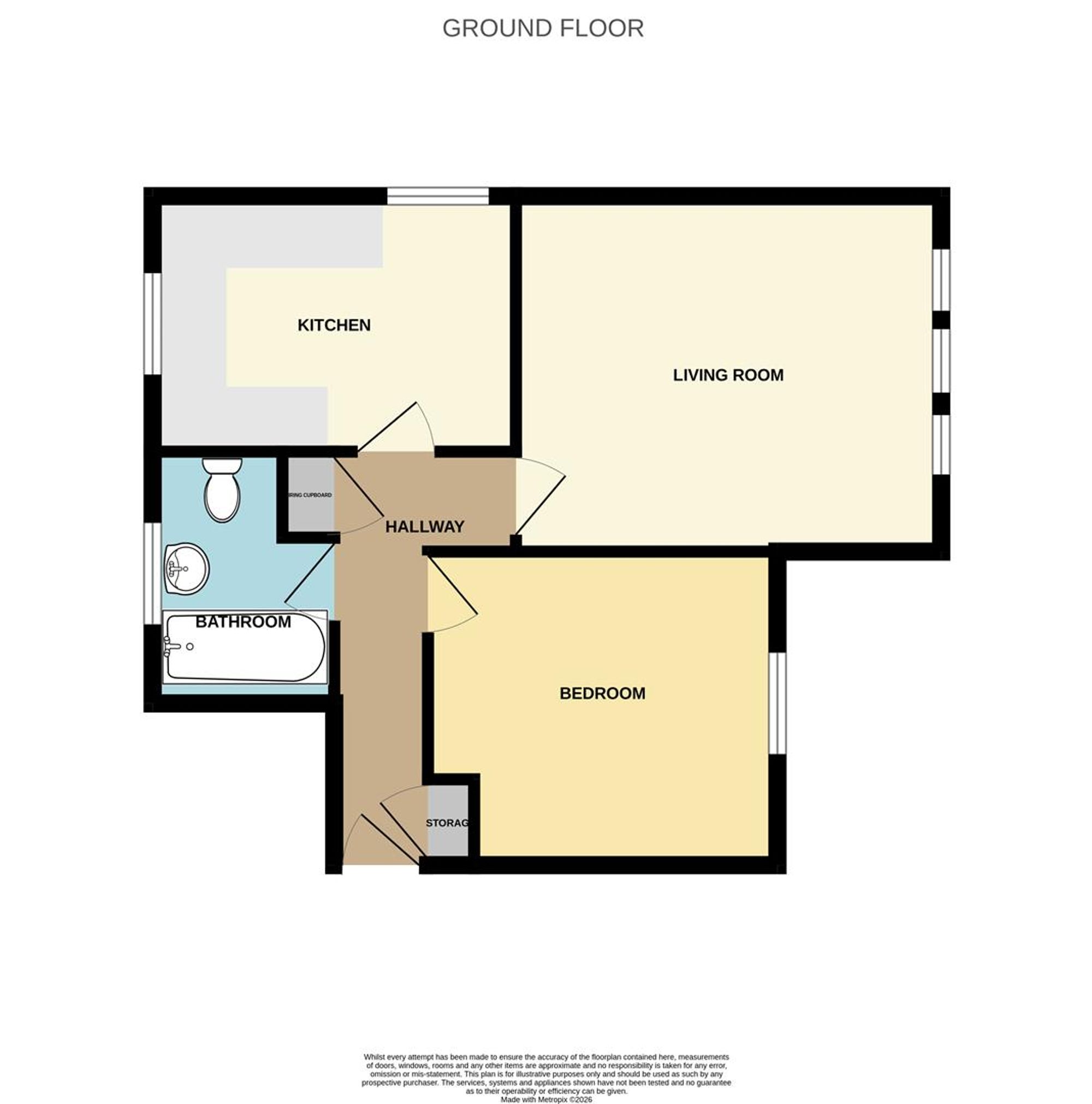 Flat 14, Henchard Court The Grove, Dorchester floorplan