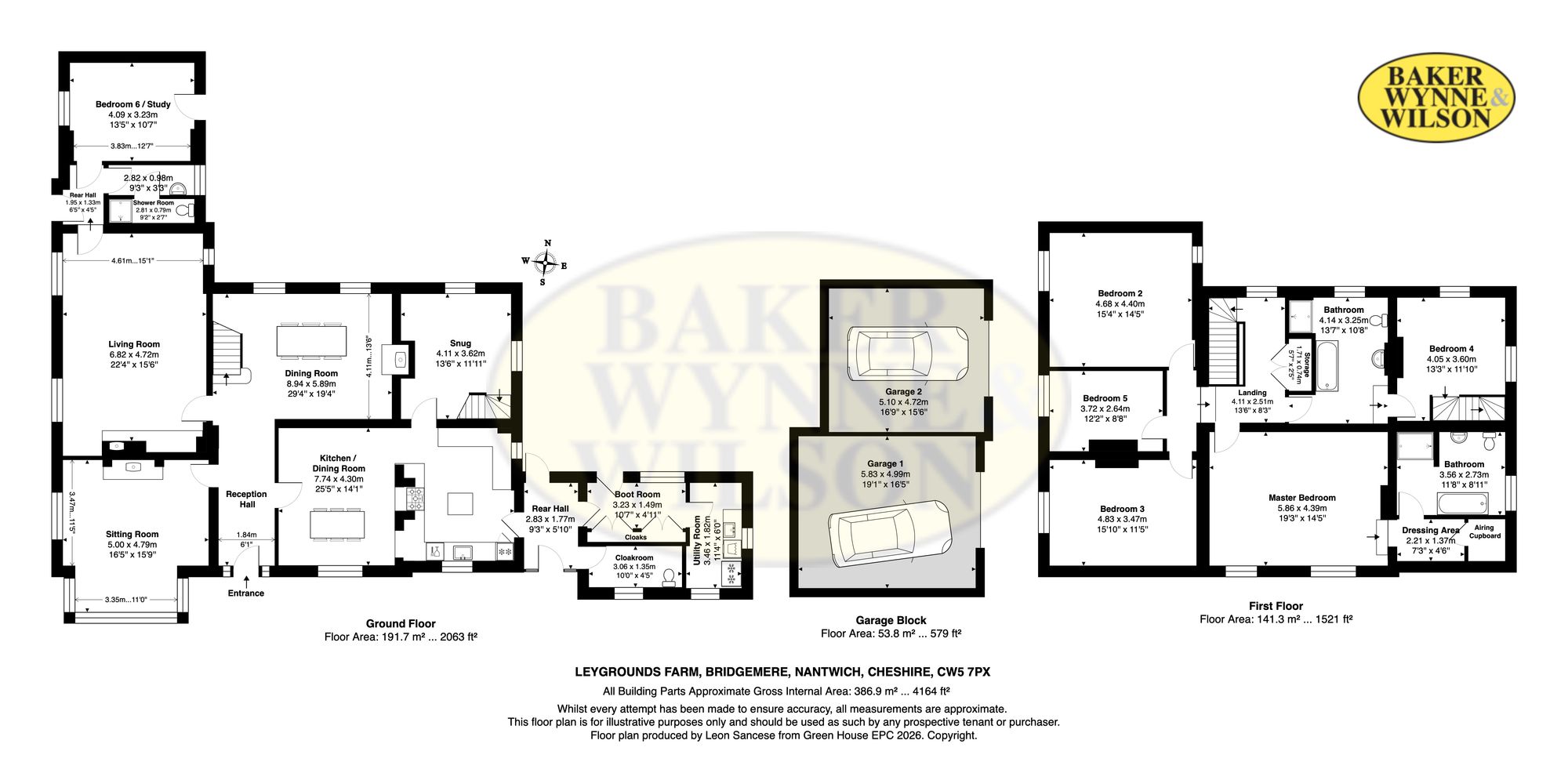Ley Ground Farm, London Road, Nantwich floorplan